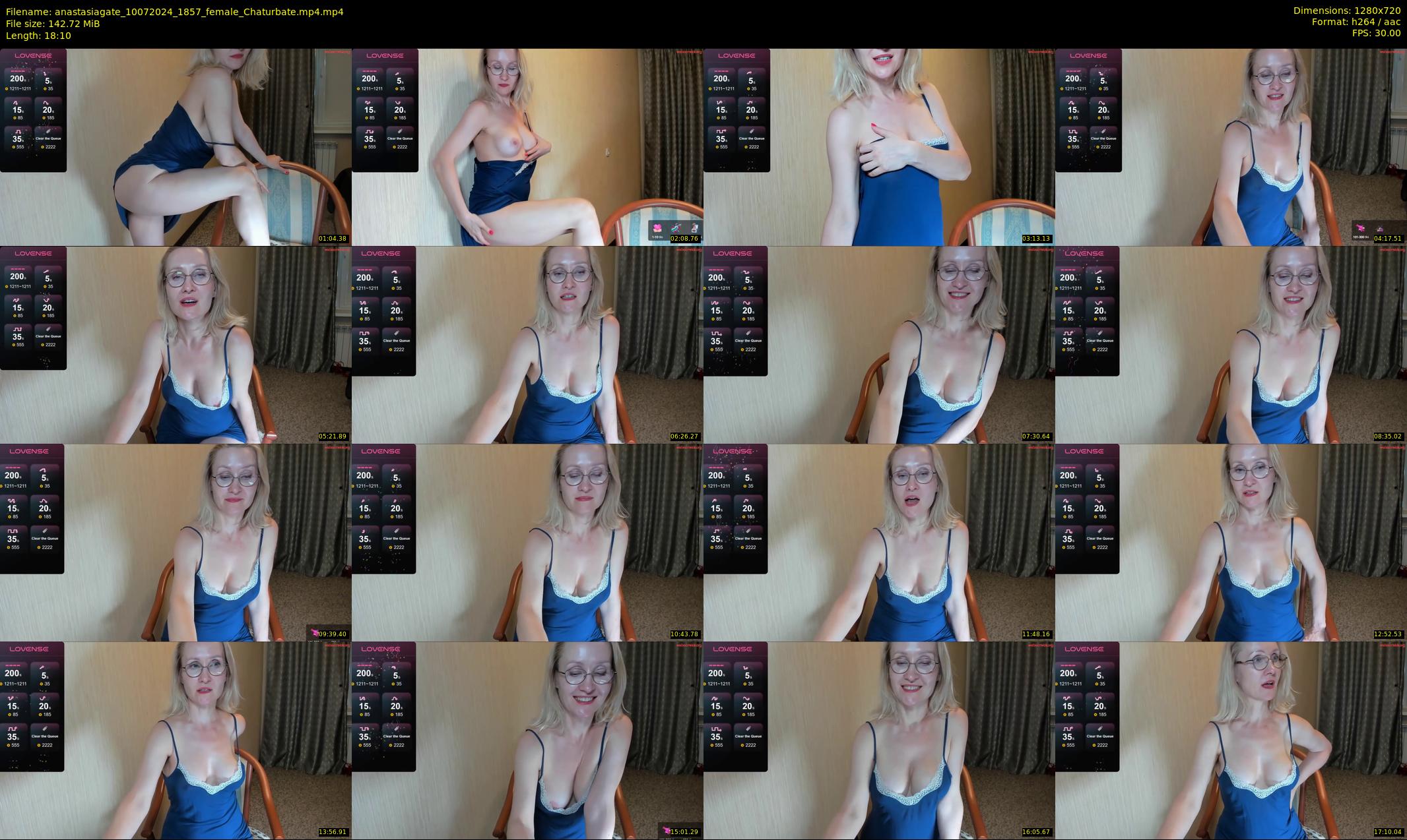 anastasiagate — 19 minute Chaturbate female cam show recording, 720p, Jul 10, 2024