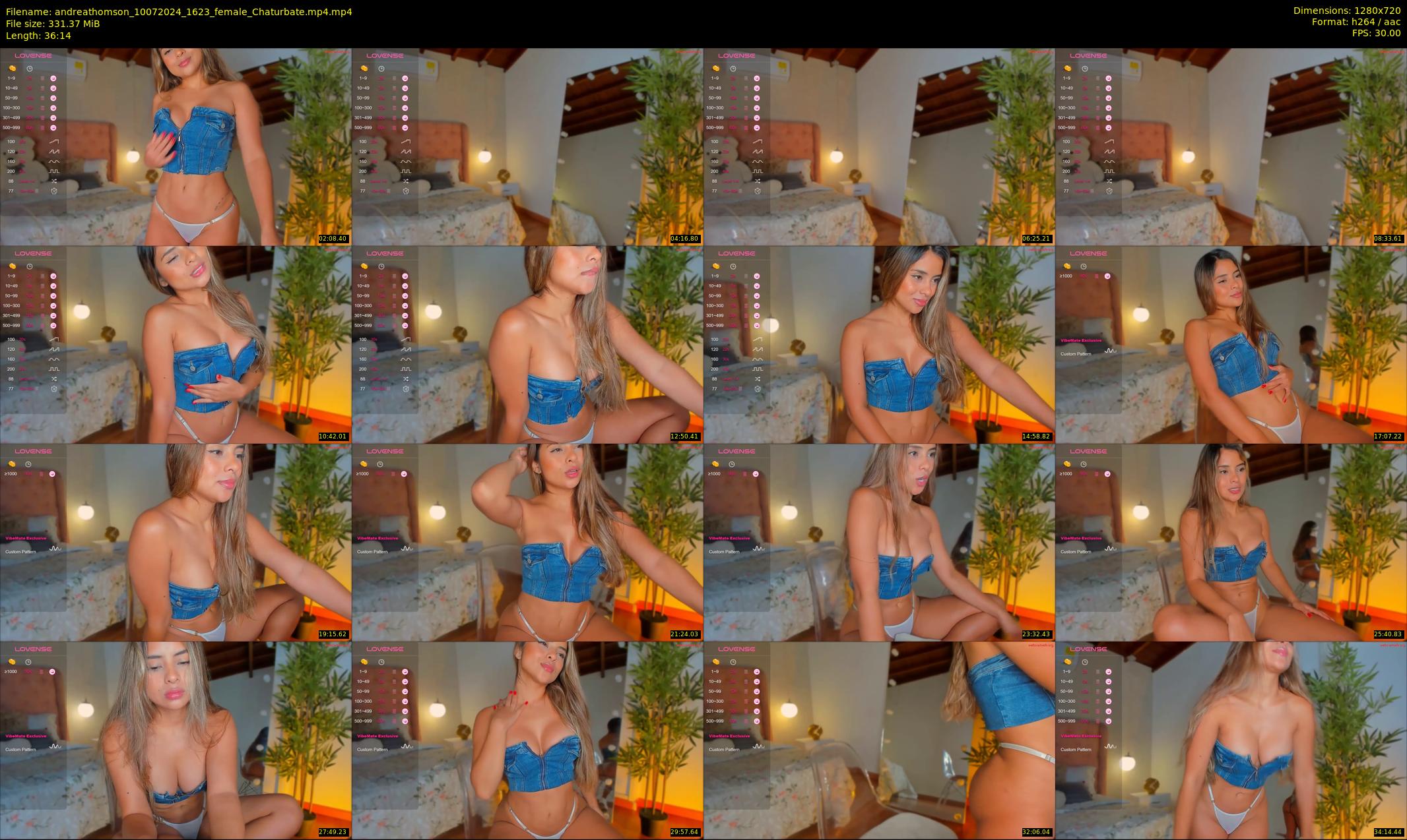 andreathomson — 37 minute Chaturbate female cam show recording, 720p, Jul 10, 2024