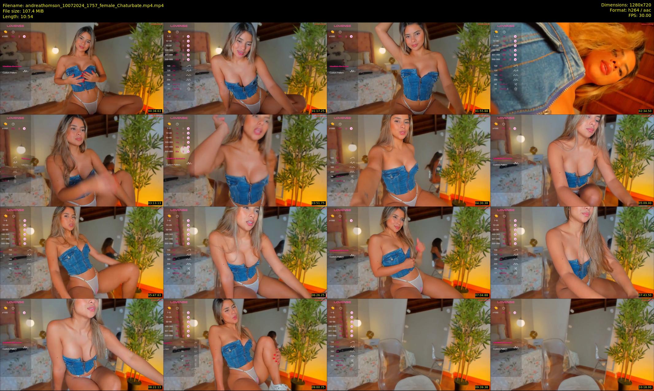 andreathomson — 11 minute Chaturbate female cam show recording, 720p, Jul 10, 2024