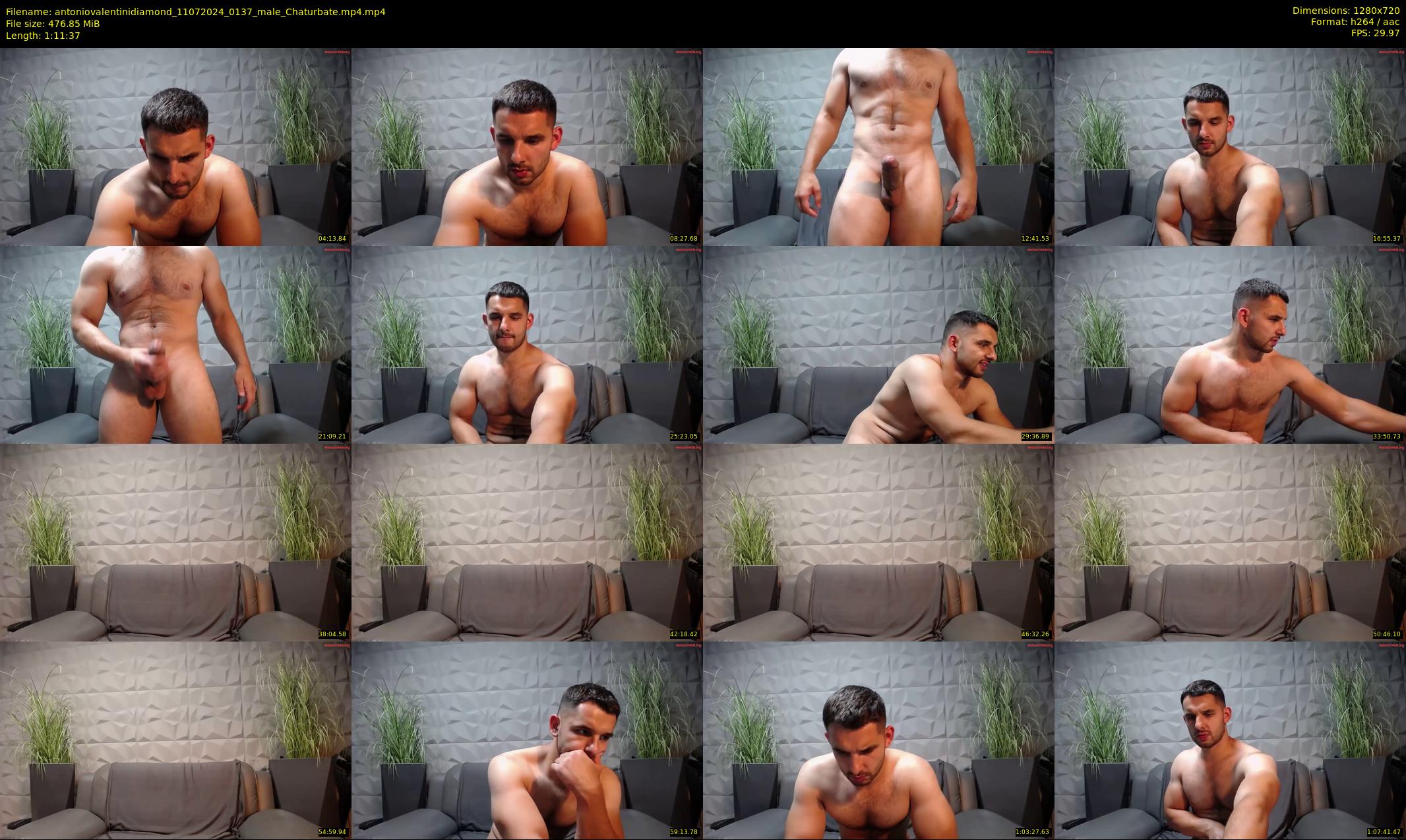 antoniovalentinidiamond — 72 minute Chaturbate male cam show recording, 720p, Jul 11, 2024