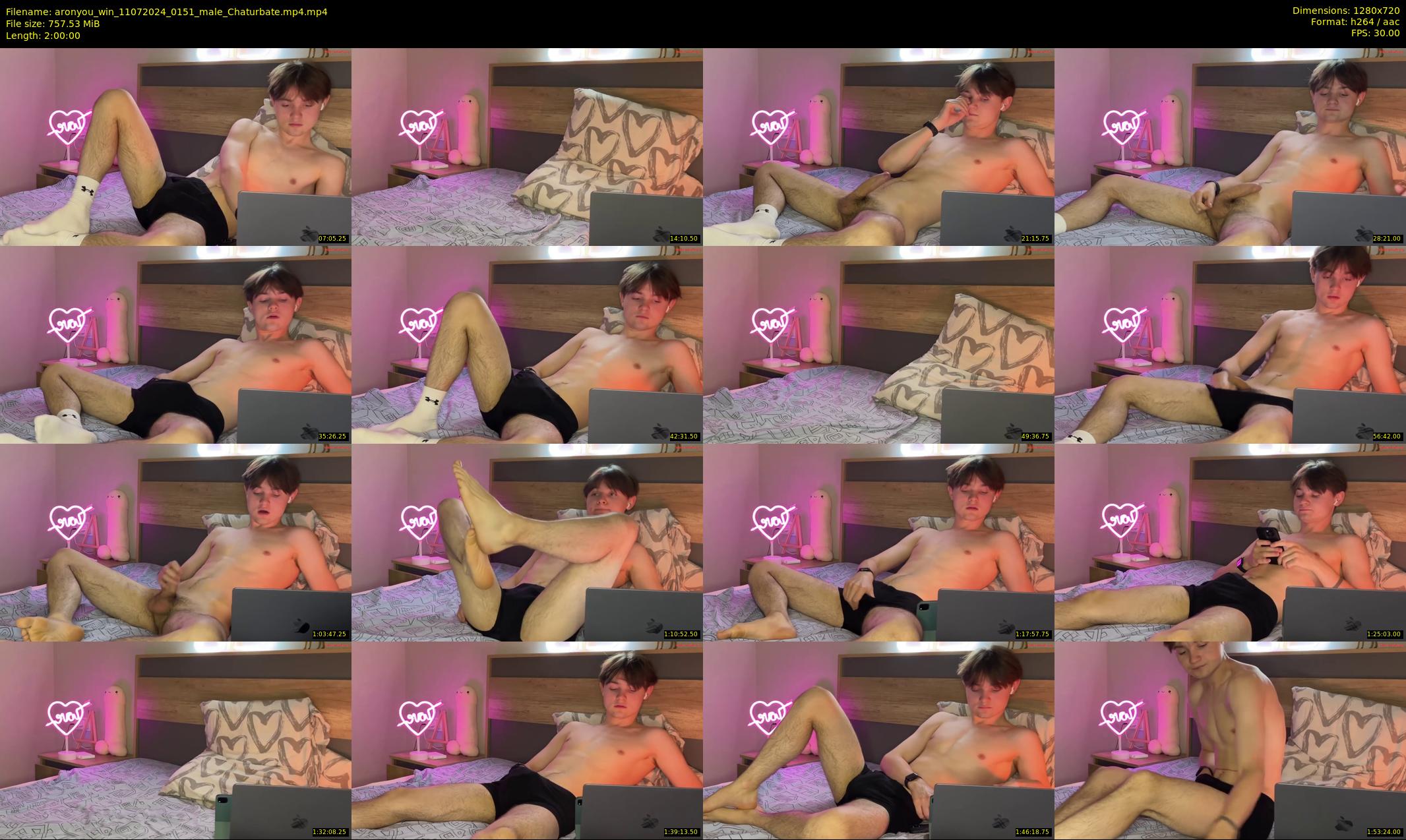 aronyou_win — 120 minute Chaturbate male cam show recording, 720p, Jul 11, 2024