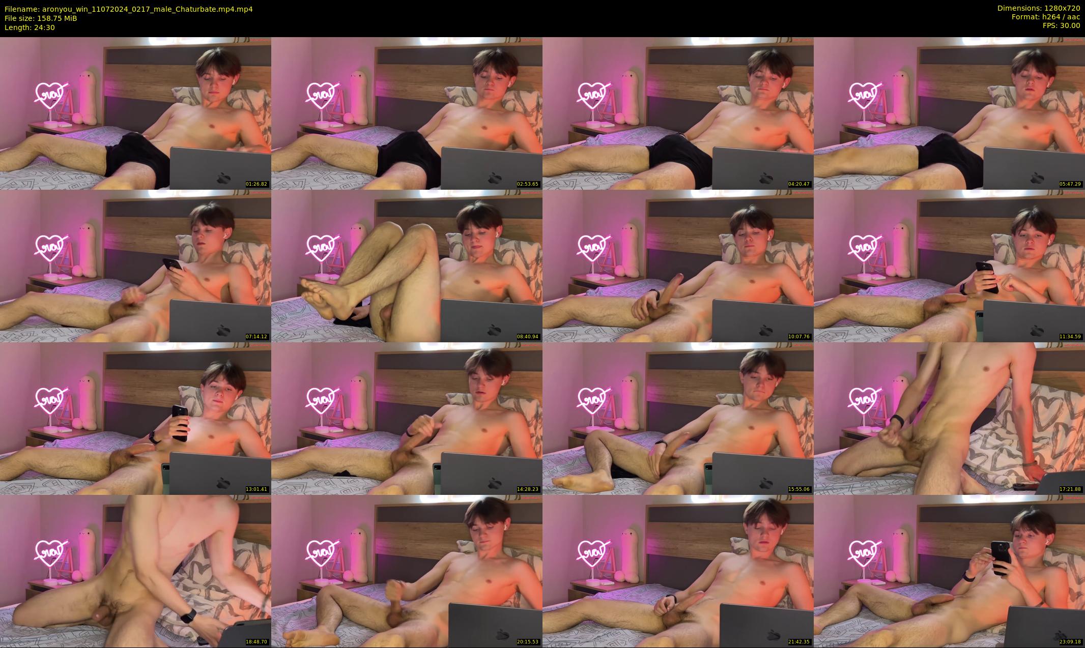 aronyou_win — 25 minute Chaturbate male cam show recording, 720p, Jul 11, 2024