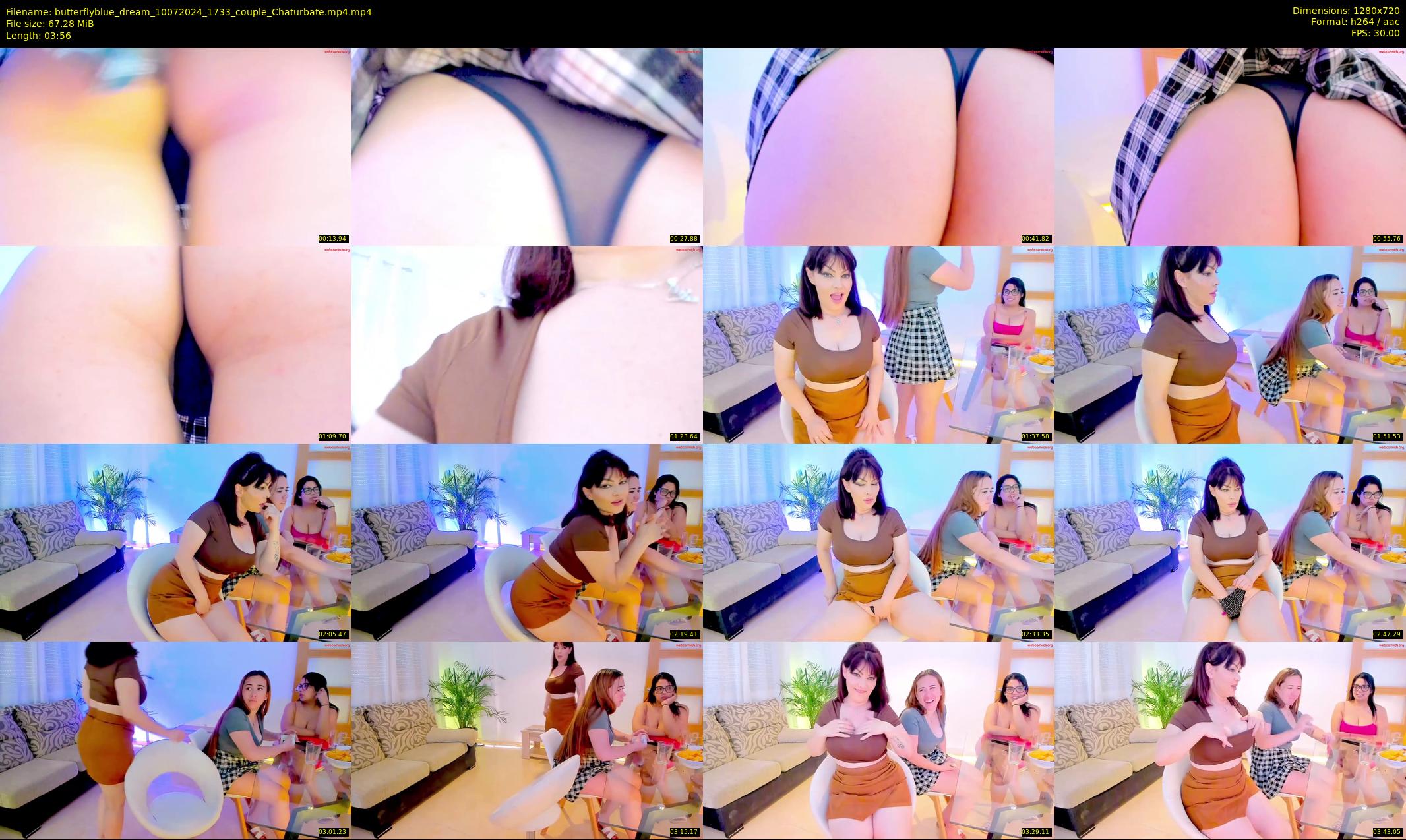butterflyblue_dream — 4 minute Chaturbate couple cam show recording, 720p, Jul 10, 2024