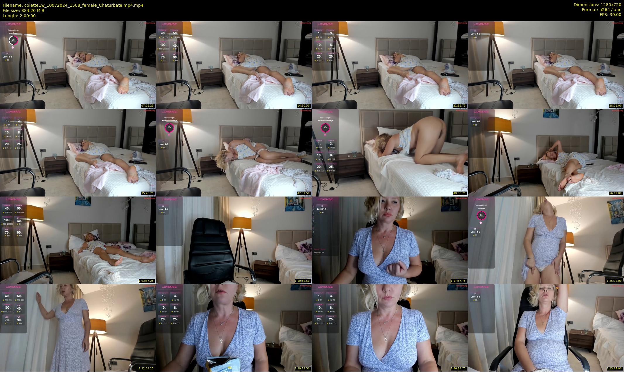colette1w — 120 minute Chaturbate female cam show recording, 720p, Jul 10, 2024