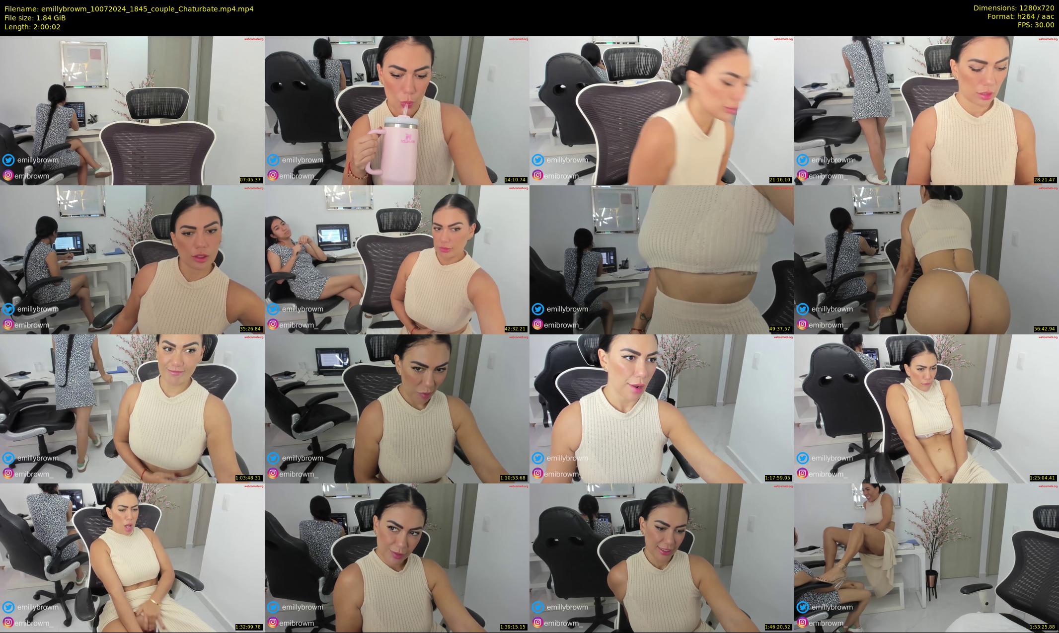 emillybrowm — 121 minute Chaturbate couple cam show recording, 720p, Jul 10, 2024