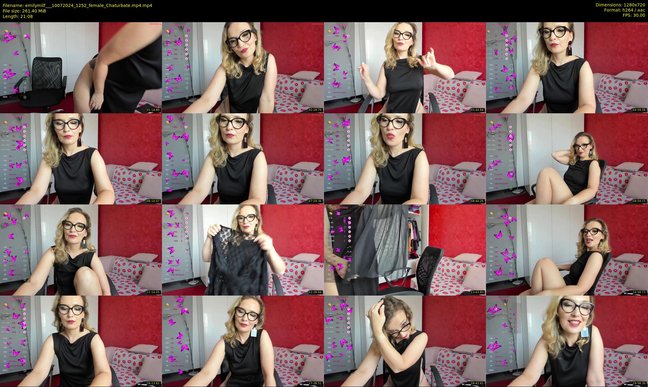 emilymilf__ — 22 minute Chaturbate female cam show recording, 720p, Jul 10, 2024