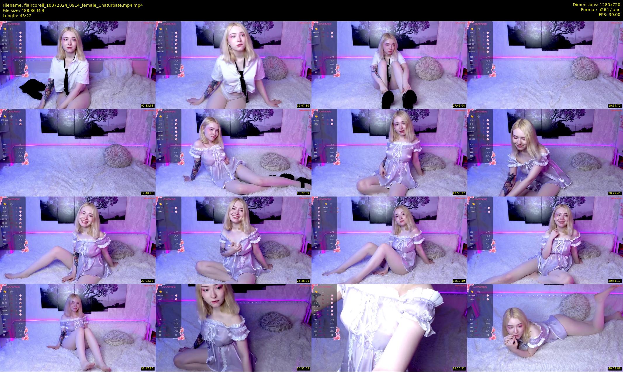 flaircorell — 44 minute Chaturbate female cam show recording, 720p, Jul 10, 2024