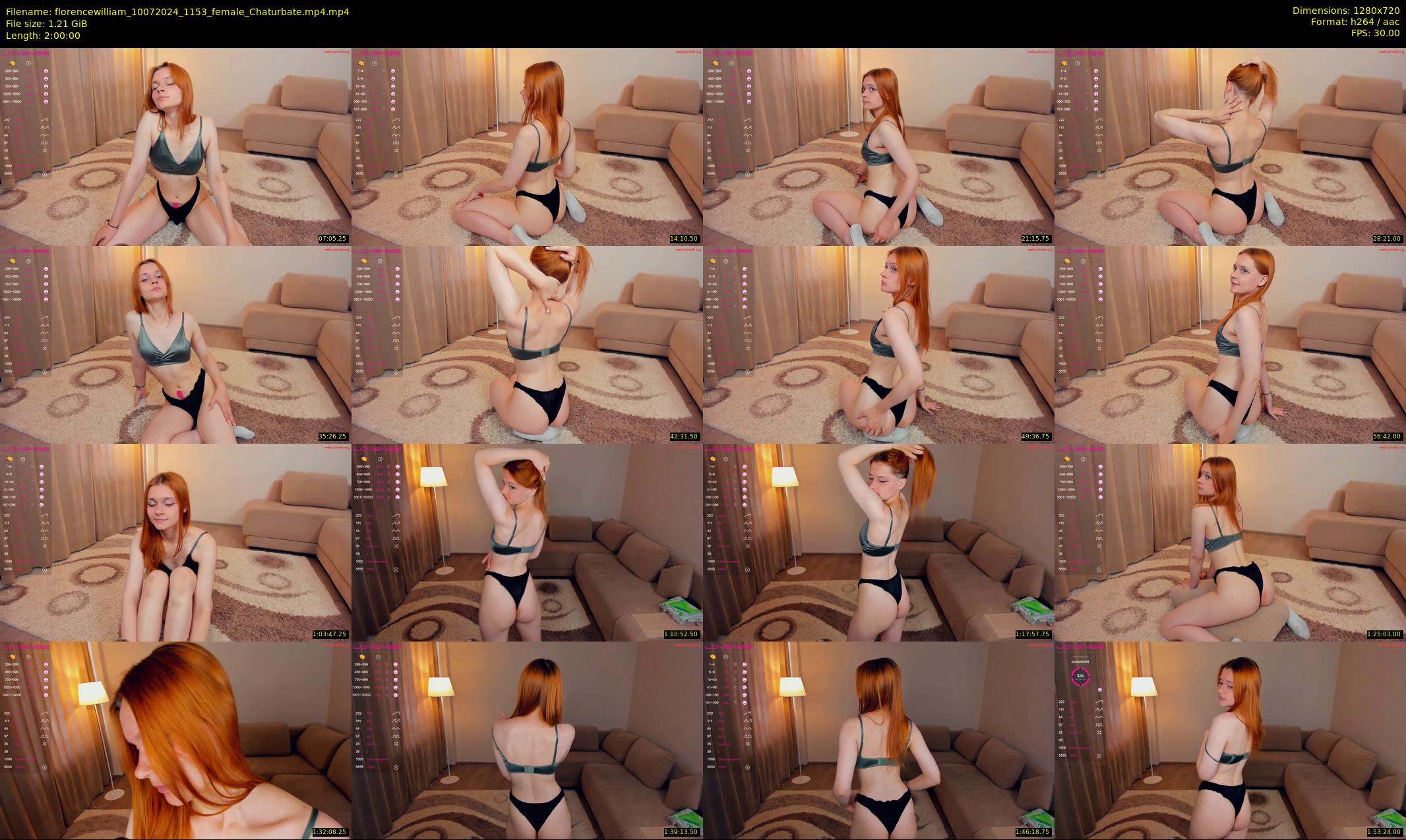 florencewilliam — 120 minute Chaturbate female cam show recording, 720p, Jul 10, 2024