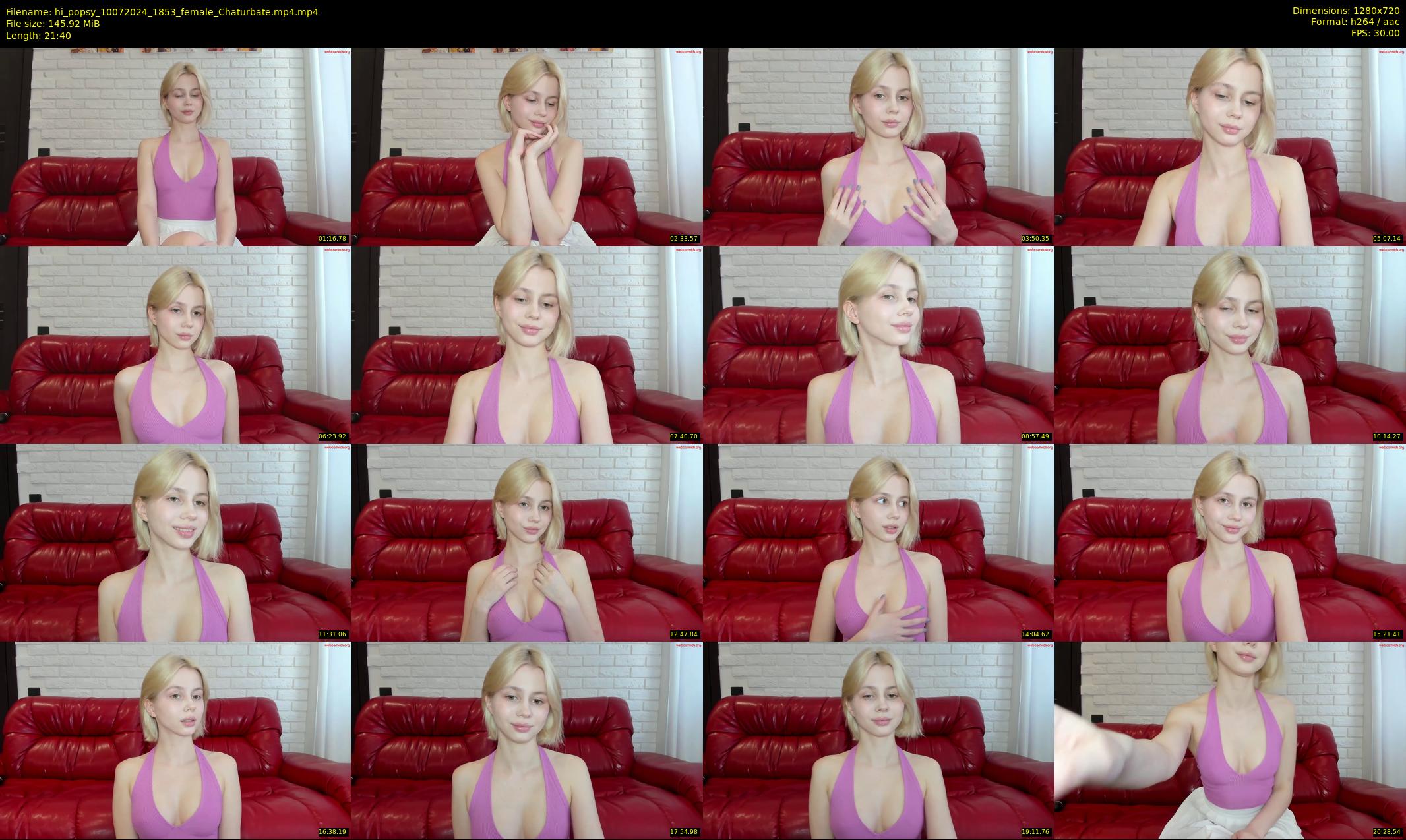 hi_popsy — 22 minute Chaturbate female cam show recording, 720p, Jul 10, 2024