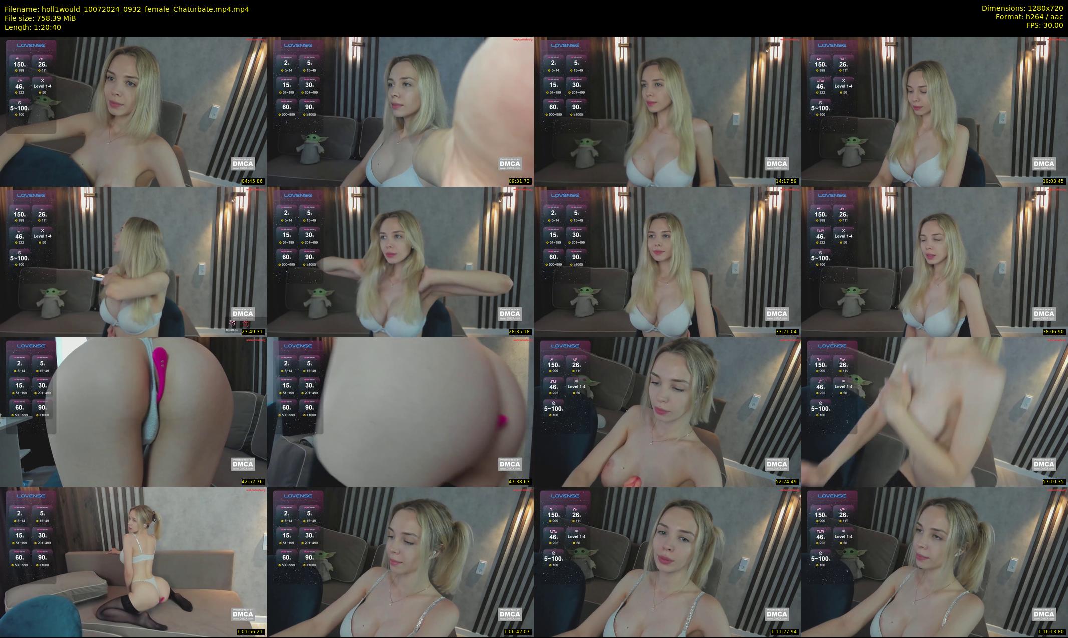 holl1would — 81 minute Chaturbate female cam show recording, 720p, Jul 10, 2024