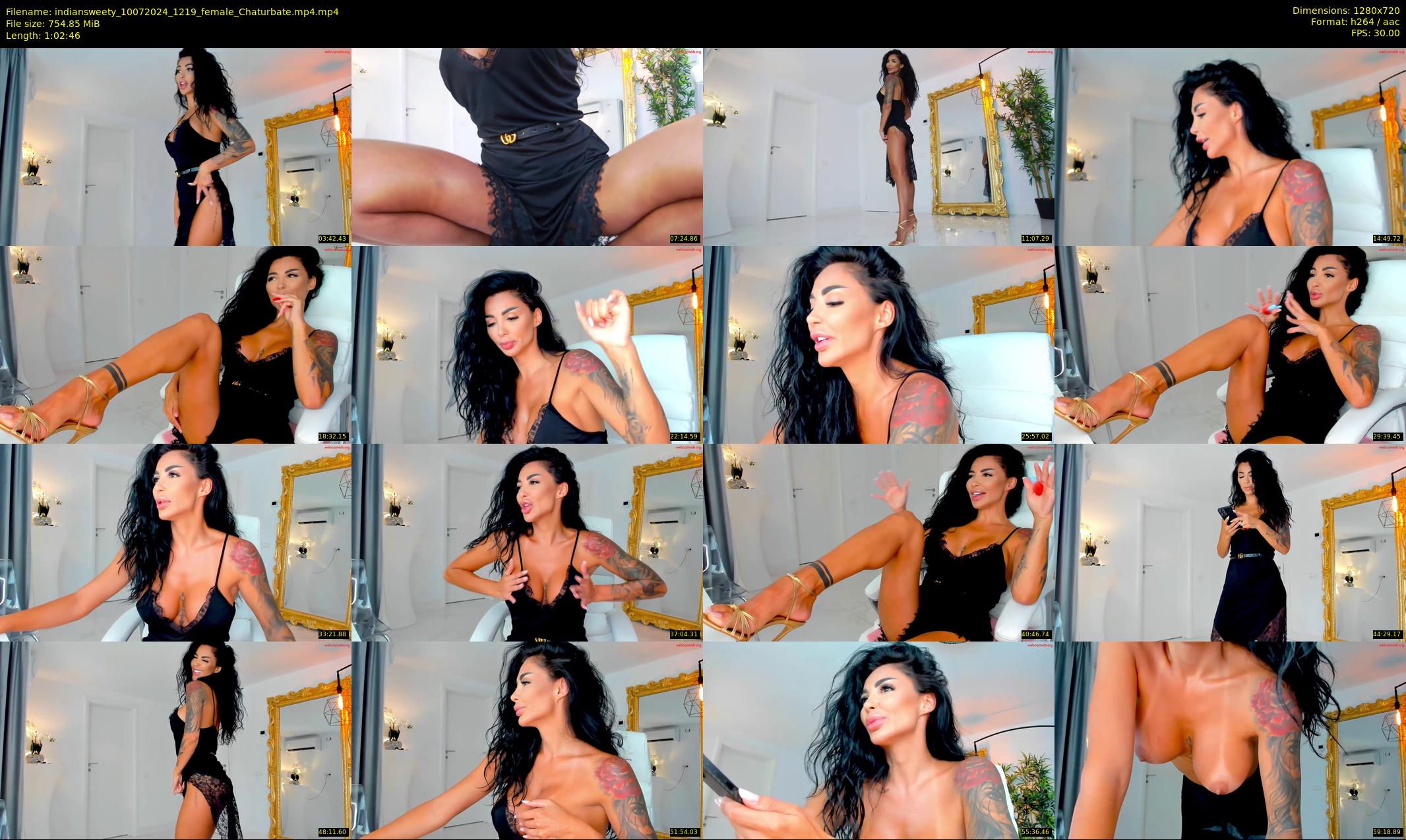 indiansweety — 63 minute Chaturbate female cam show recording, 720p, Jul 10, 2024