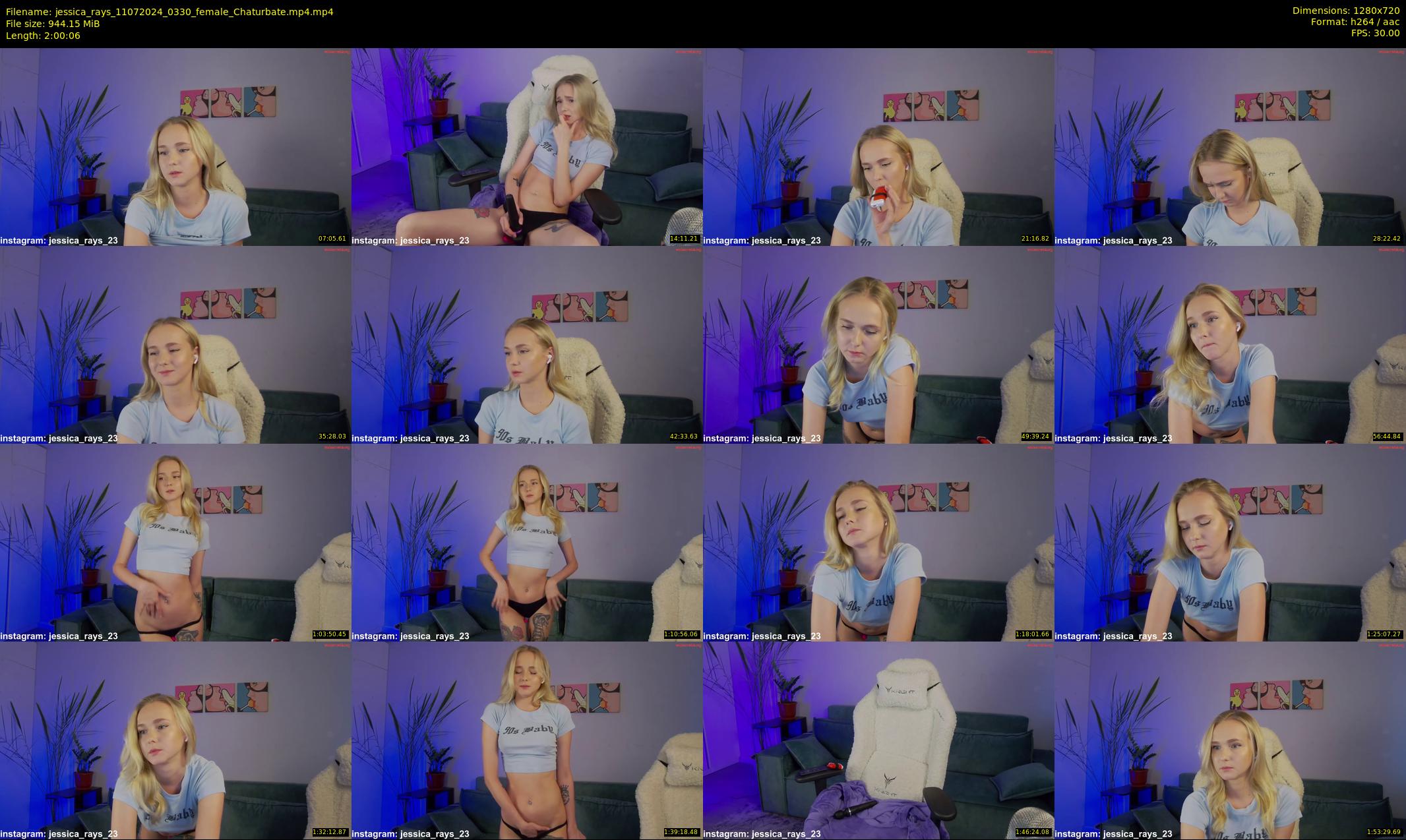 jessica_rays — 121 minute Chaturbate couple cam show recording, 720p, Jul 11, 2024