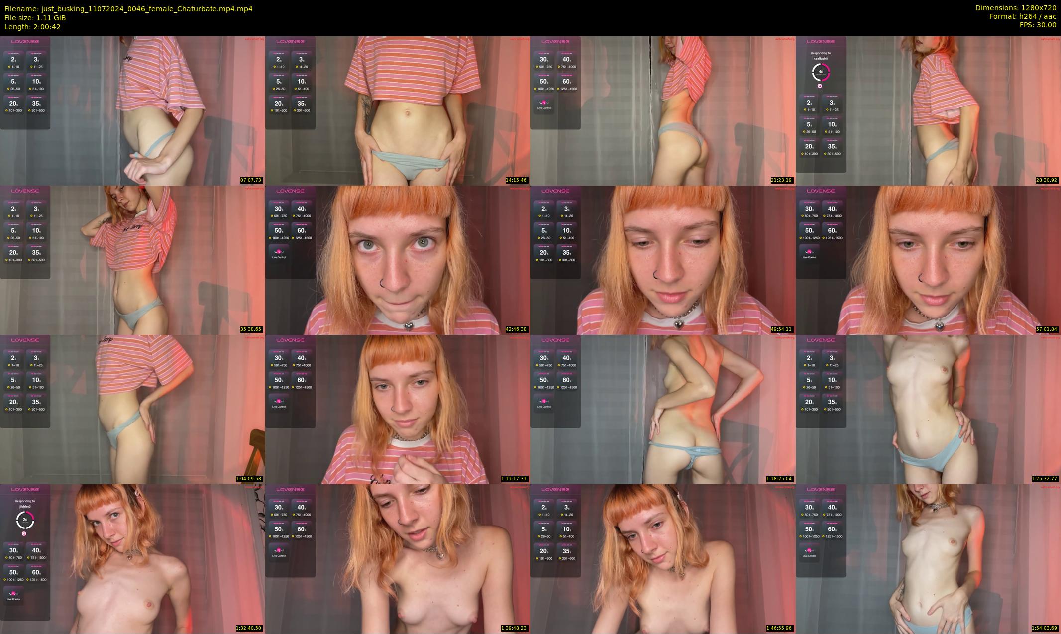 just_busking — 121 minute Chaturbate female cam show recording, 720p, Jul 11, 2024