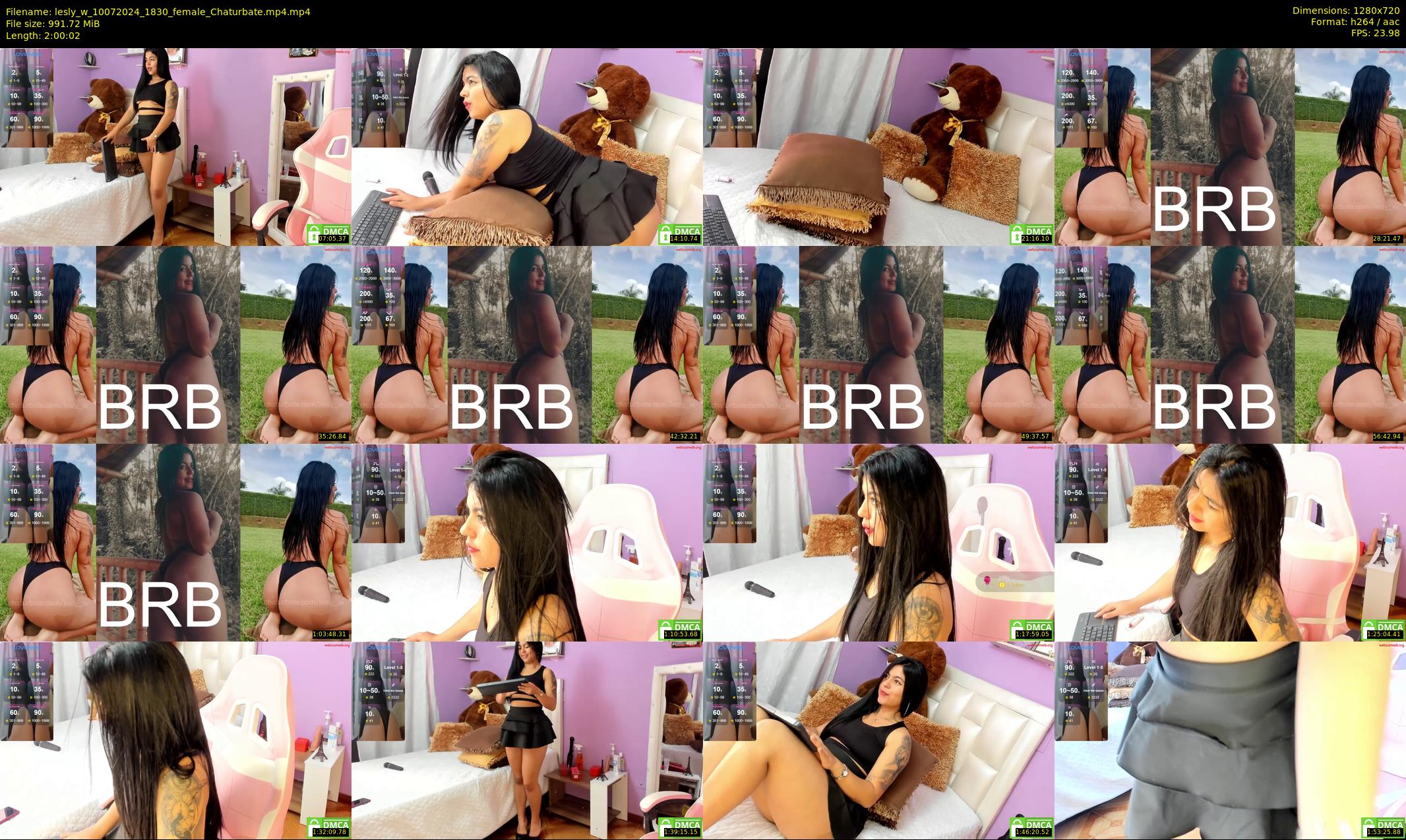 lesly_w — 121 minute Chaturbate female cam show recording, 720p, Jul 10, 2024