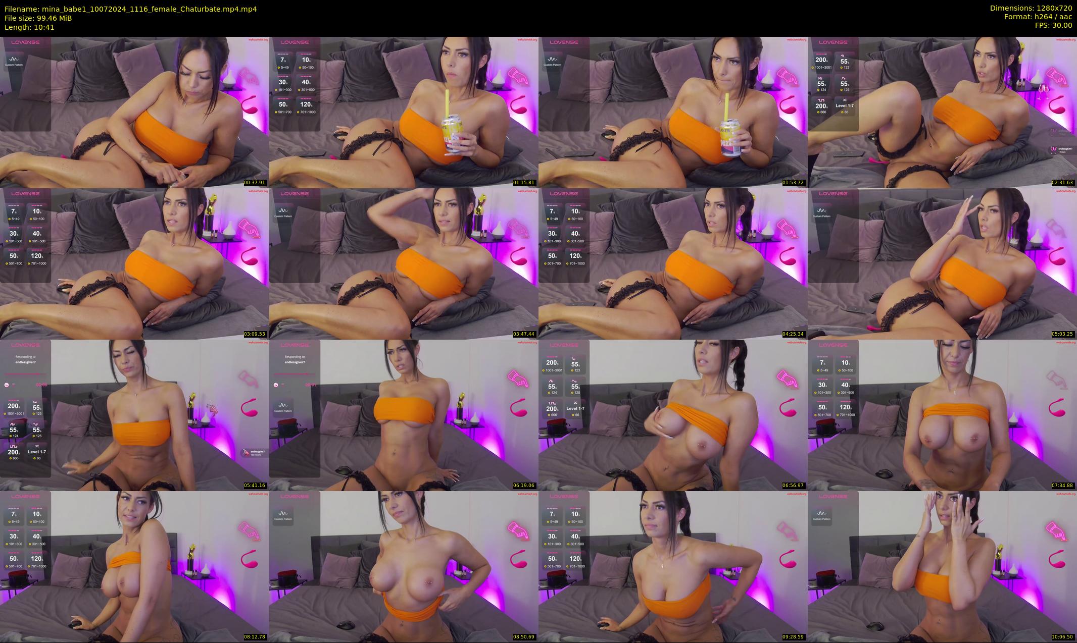 mina_babe1 — 11 minute Chaturbate female cam show recording, 720p, Jul 10, 2024