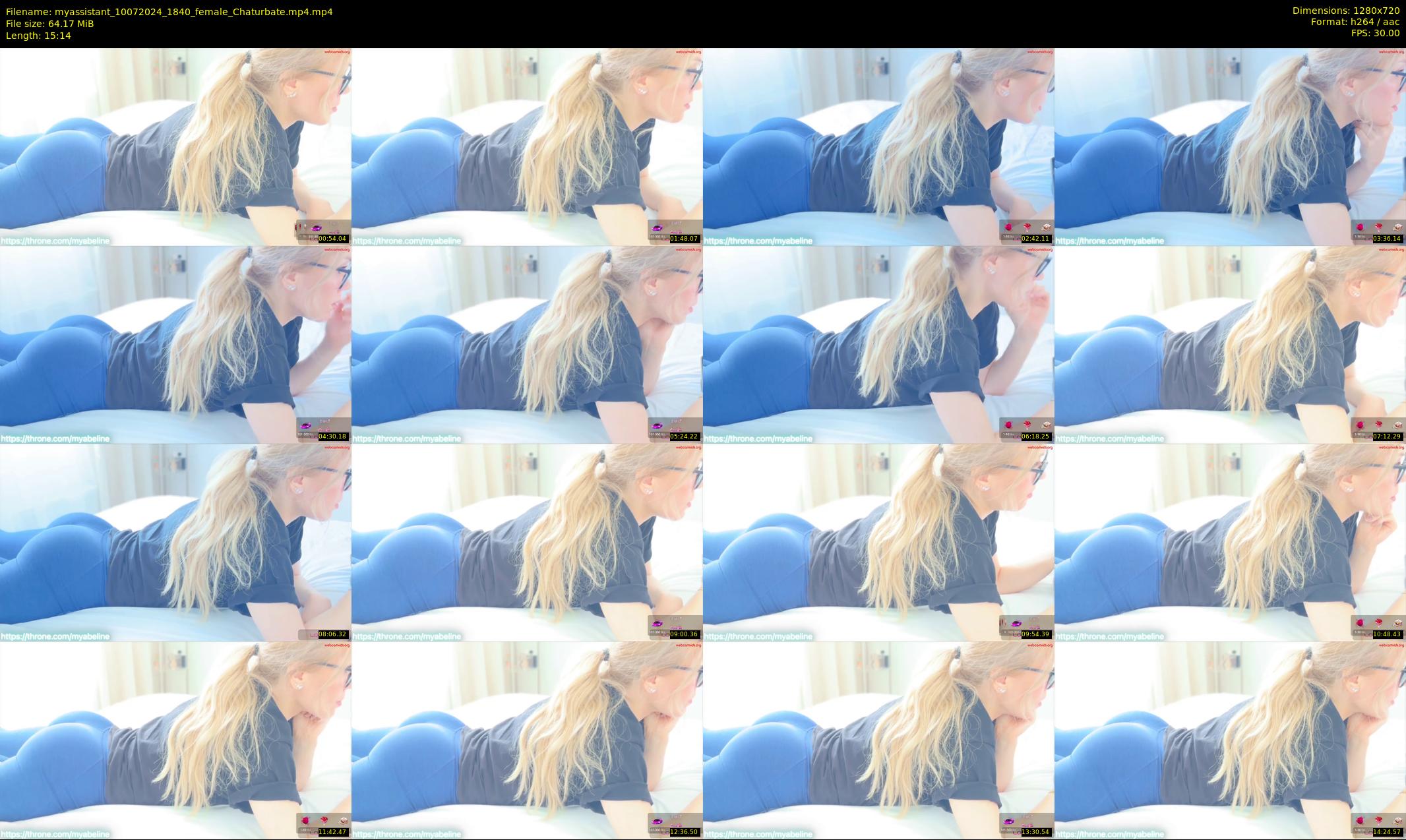 myassistant — 16 minute Chaturbate female cam show recording, 720p, Jul 10, 2024