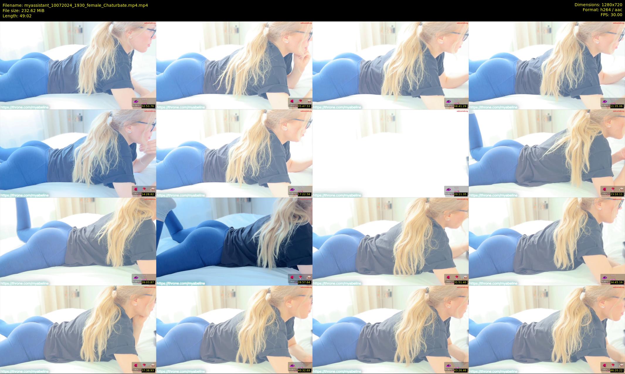 myassistant — 50 minute Chaturbate female cam show recording, 720p, Jul 10, 2024