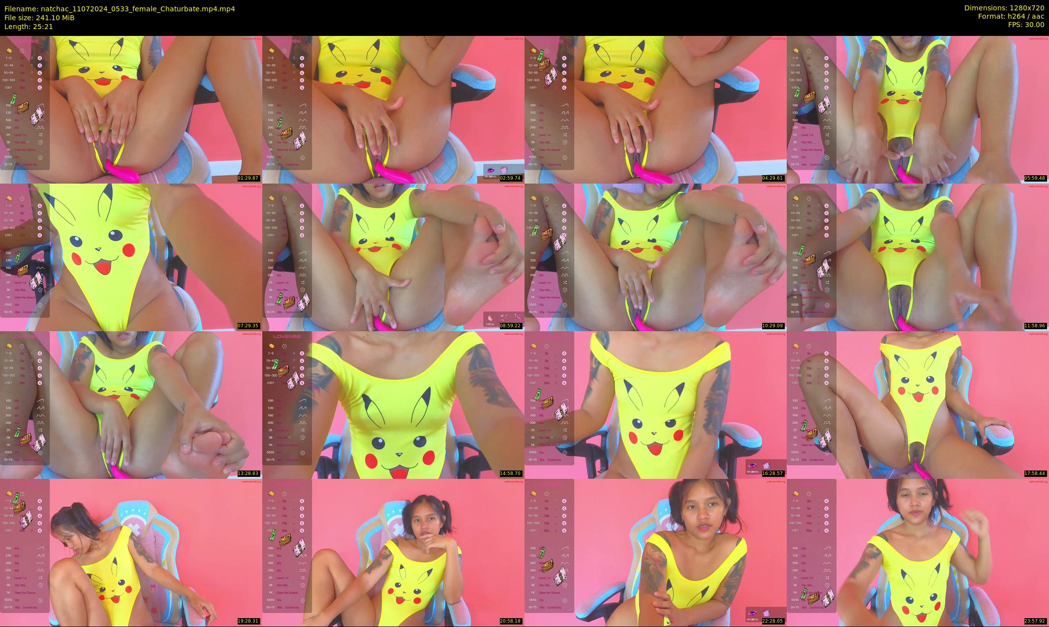 natchac — 26 minute Chaturbate female cam show recording, 720p, Jul 11, 2024