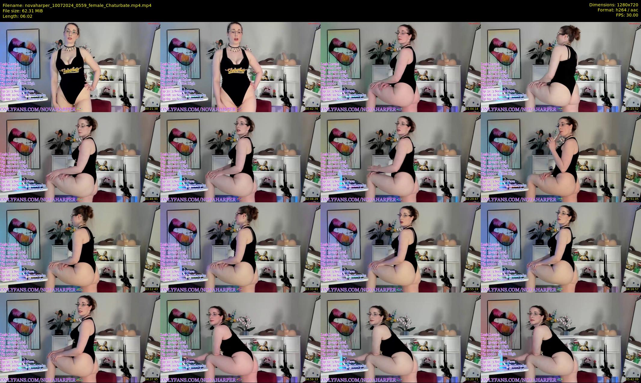 novaharper — 7 minute Chaturbate female cam show recording, 720p, Jul 10, 2024