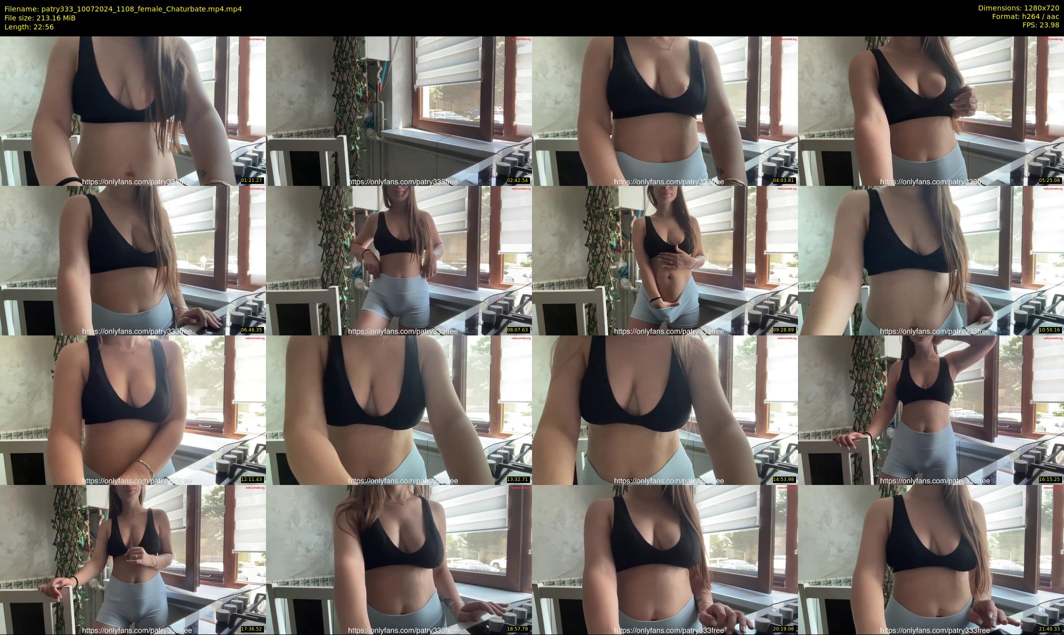 patry333 — 23 minute Chaturbate female cam show recording, 720p, Jul 10, 2024