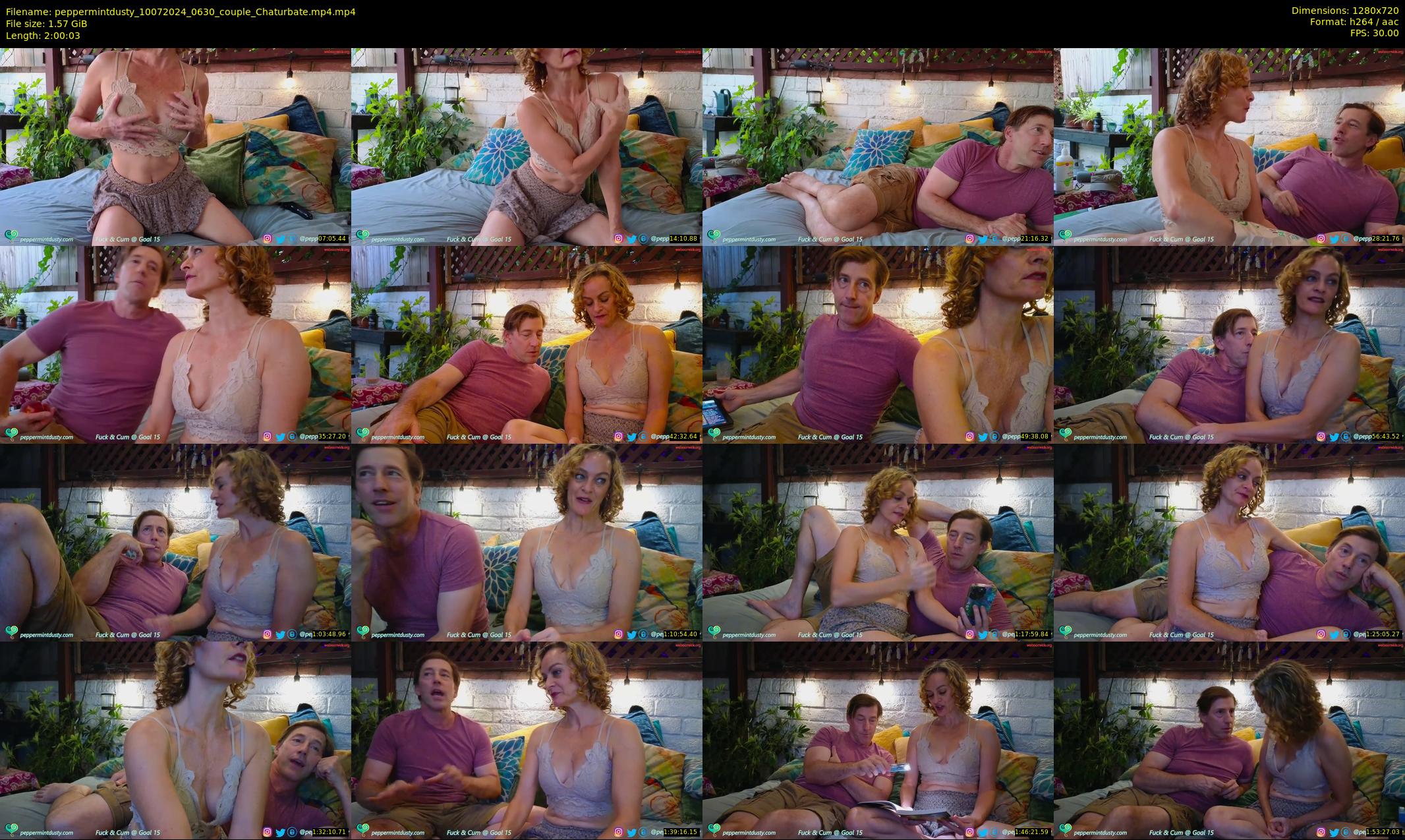 peppermintdusty — 121 minute Chaturbate couple cam show recording, 720p, Jul 10, 2024