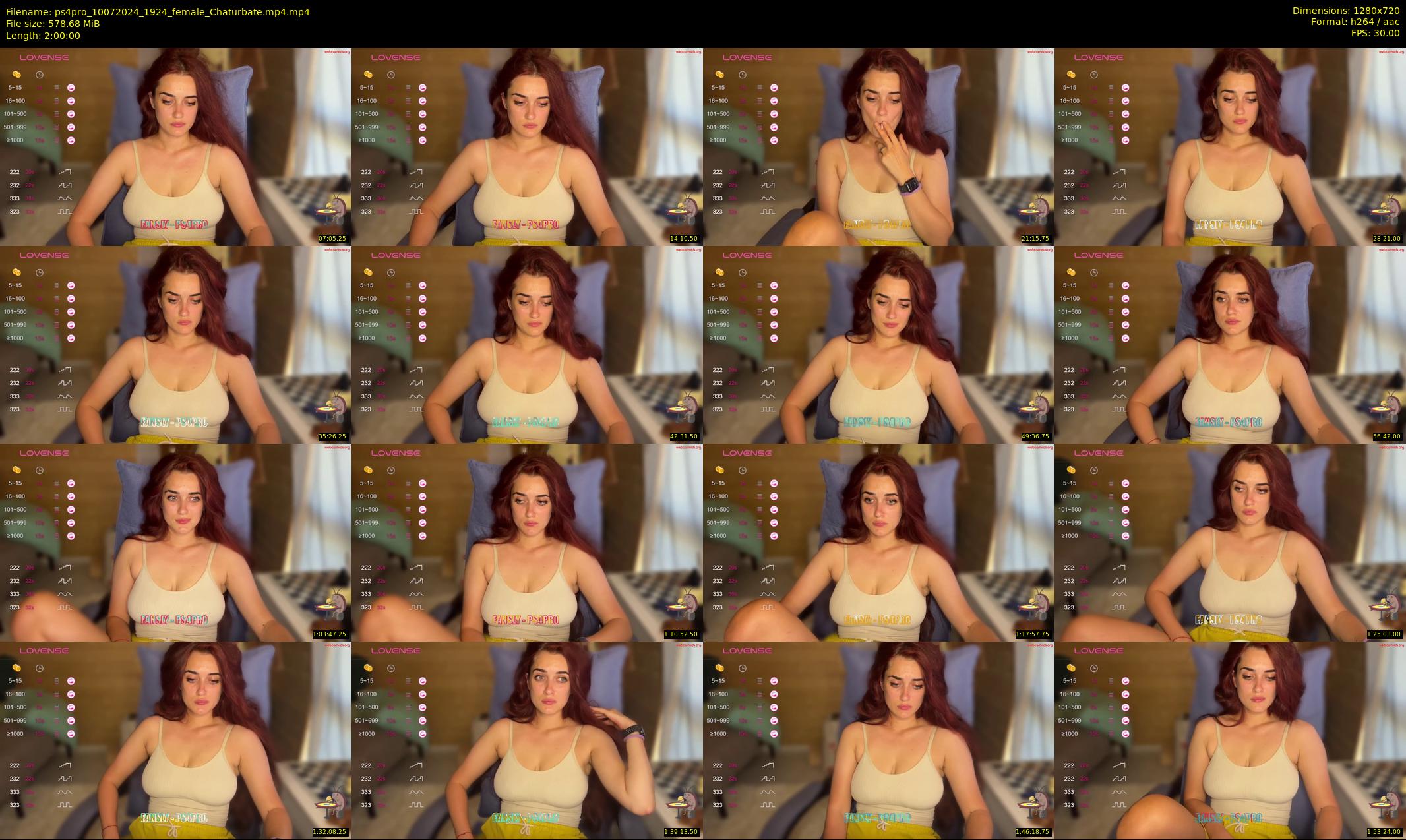 ps4pro — 120 minute Chaturbate female cam show recording, 720p, Jul 10, 2024