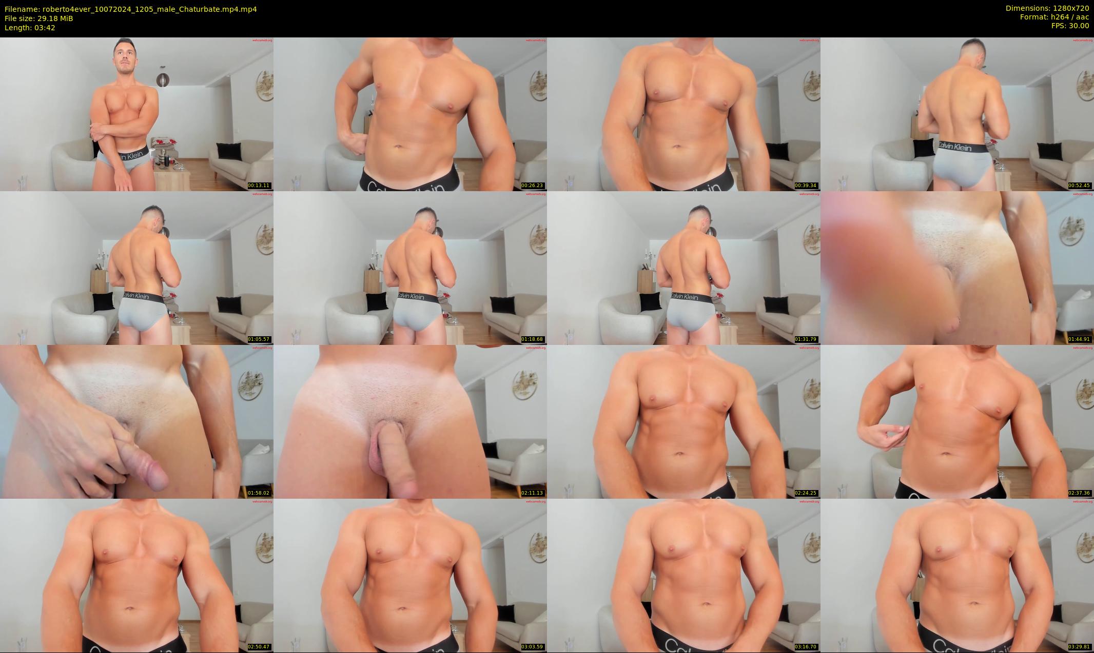 roberto4ever — 4 minute Chaturbate male cam show recording, 720p, Jul 10, 2024