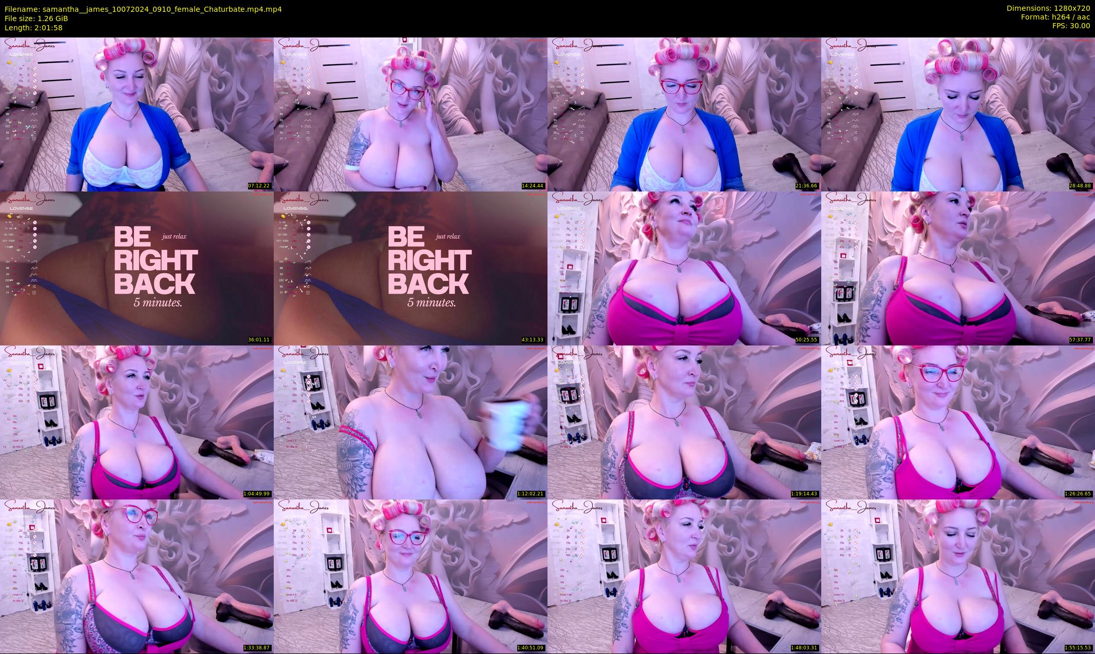 samantha__james — 122 minute Chaturbate female cam show recording, 720p, Jul 10, 2024