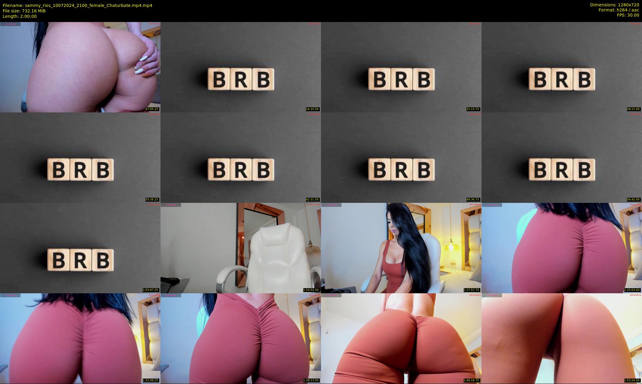 sammy_rios — 120 minute Chaturbate female cam show recording, 720p, Jul 10, 2024
