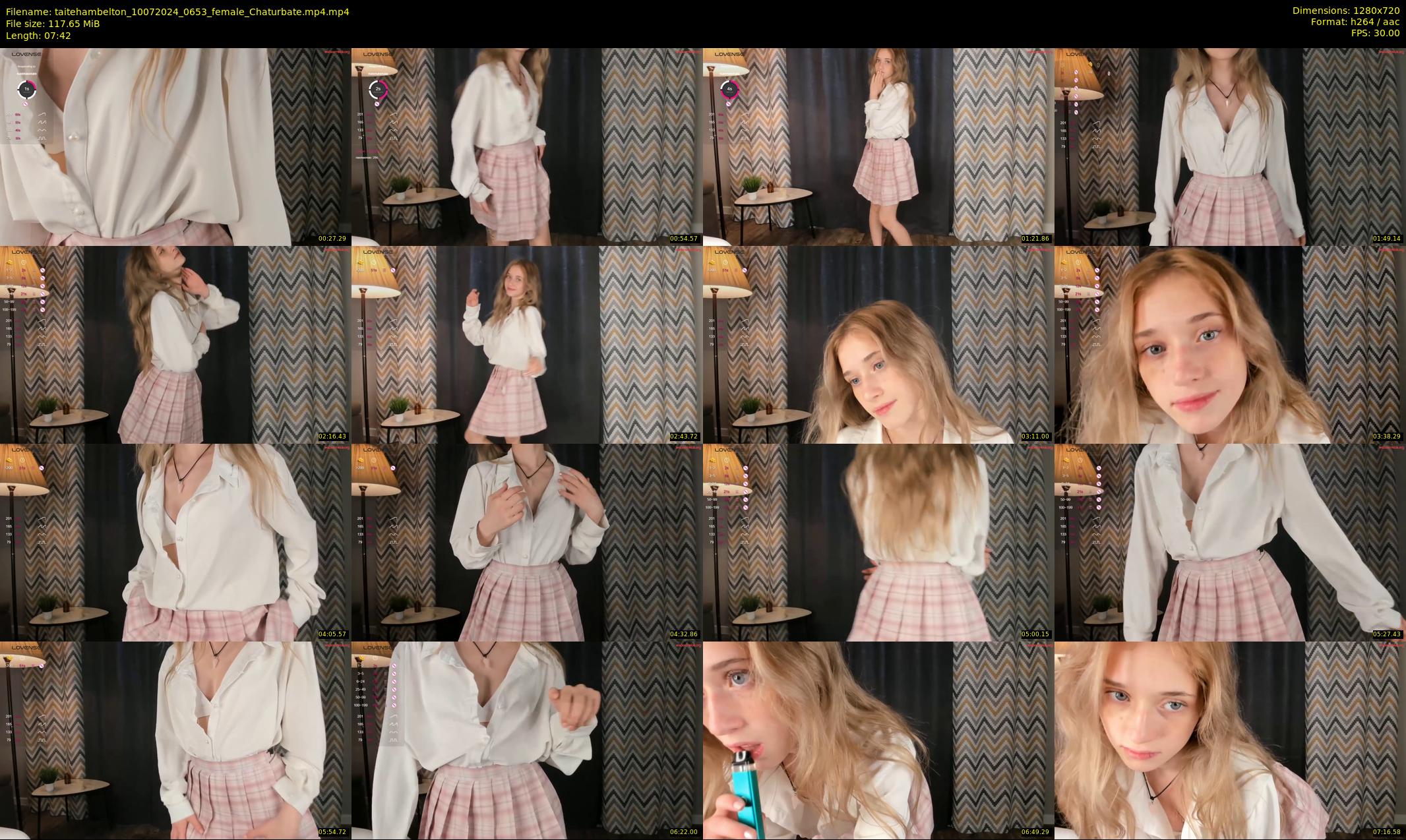 taitehambelton — 8 minute Chaturbate female cam show recording, 720p, Jul 10, 2024