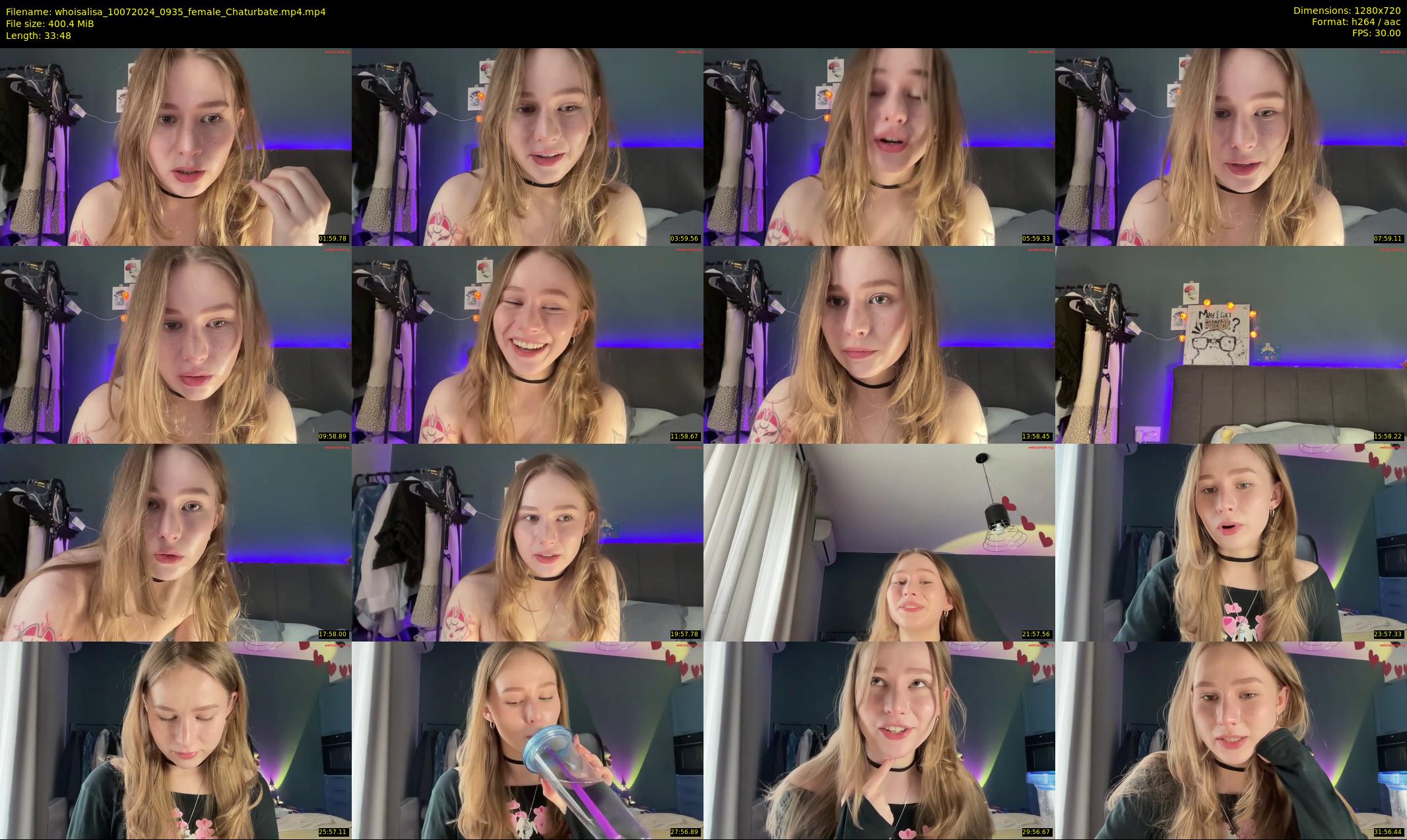 whoisalisa — 34 minute Chaturbate female cam show recording, 720p, Jul 10, 2024