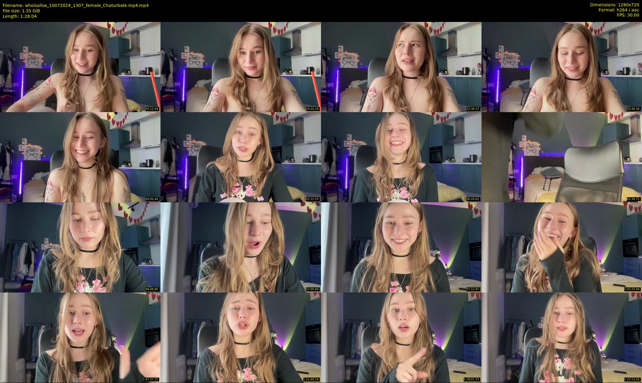 whoisalisa — 89 minute Chaturbate female cam show recording, 720p, Jul 10, 2024