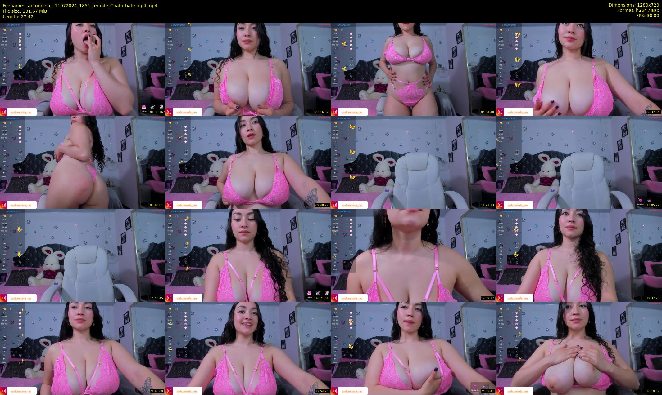 _antonnela_ — 28 minute Chaturbate female cam show recording, 720p, Jul 11, 2024