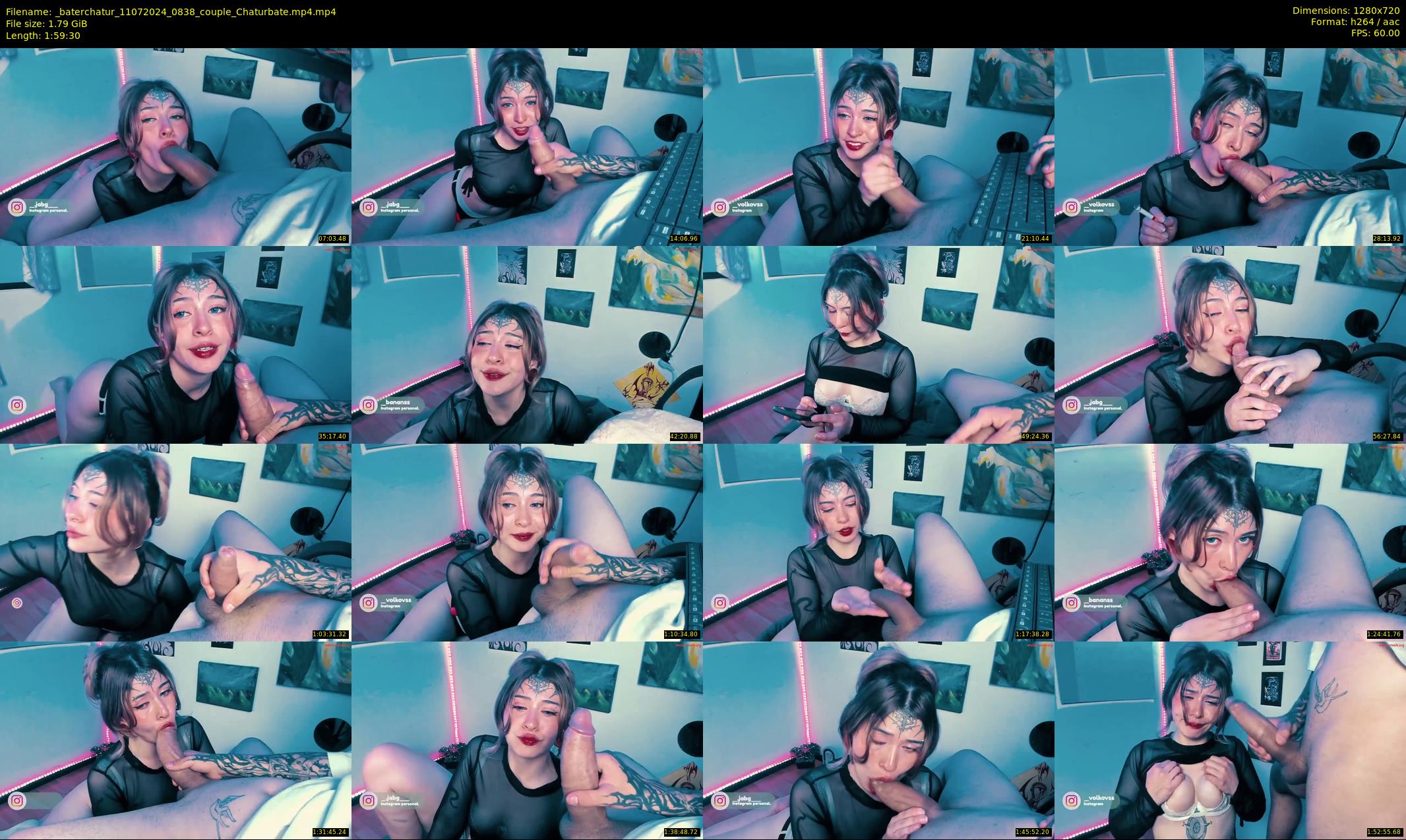 _baterchatur — 120 minute Chaturbate couple cam show recording, 720p, Jul 11, 2024