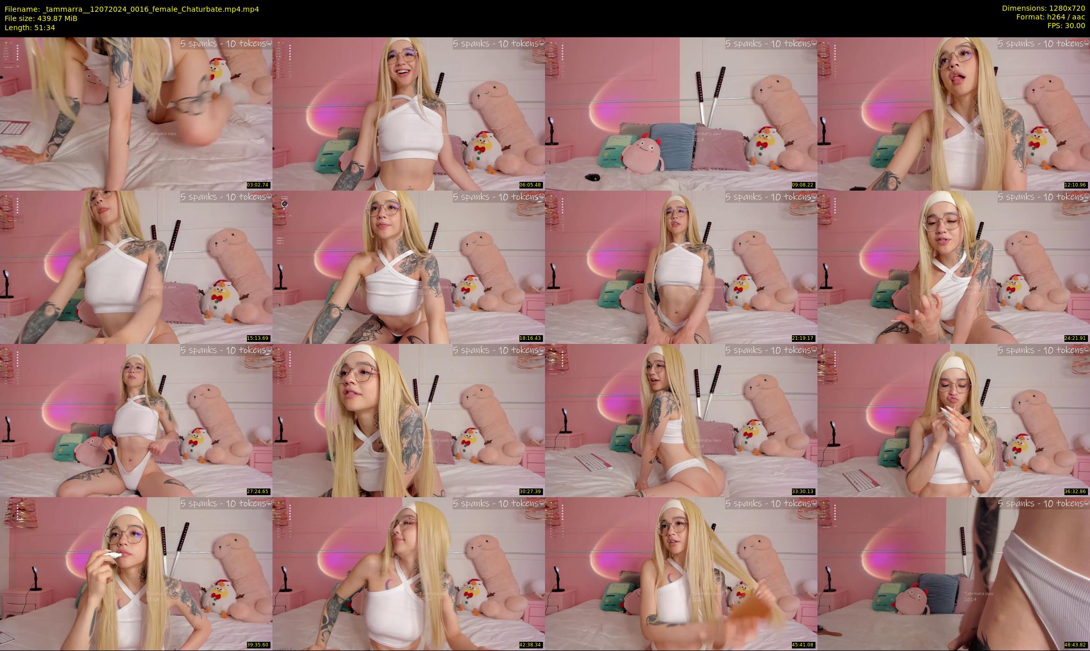 _tammarra_ — 52 minute Chaturbate female cam show recording, 720p, Jul 12, 2024