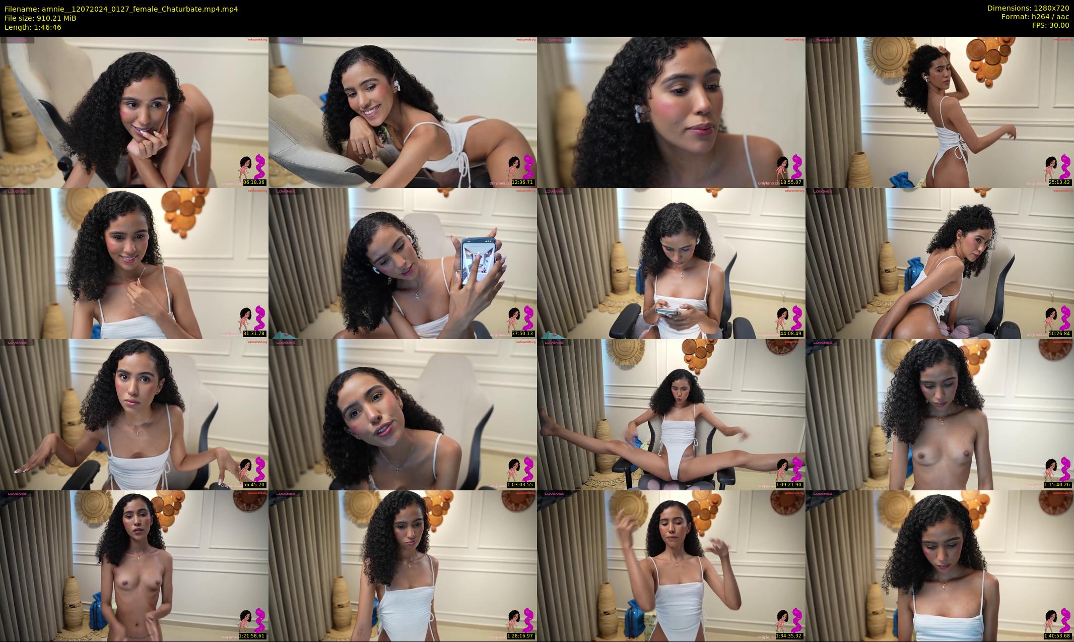 amnie_ — 107 minute Chaturbate female cam show recording, 720p, Jul 12, 2024