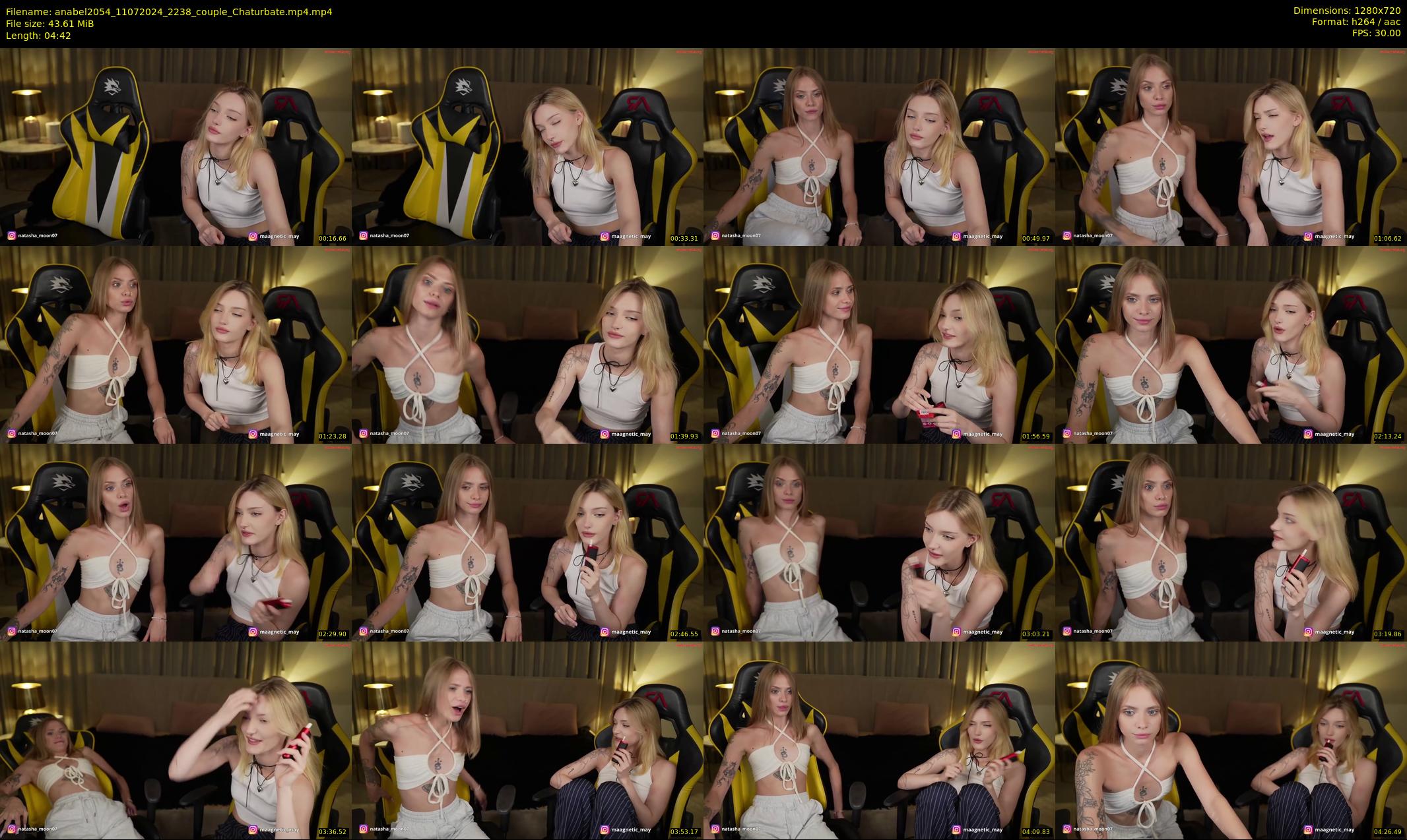 anabel2054 — 5 minute Chaturbate female cam show recording, 720p, Jul 11, 2024