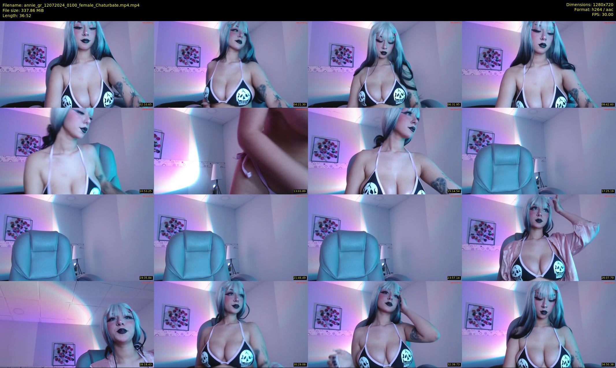 annie_gr — 37 minute Chaturbate female cam show recording, 720p, Jul 12, 2024
