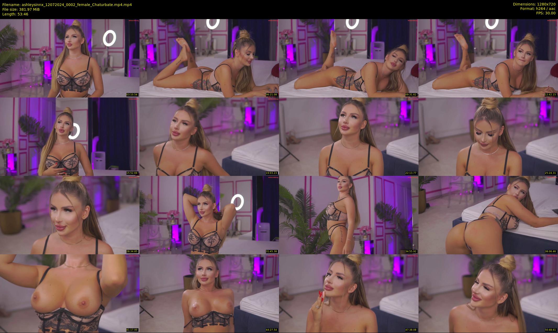 ashleysinnx — 54 minute Chaturbate female cam show recording, 720p, Jul 12, 2024
