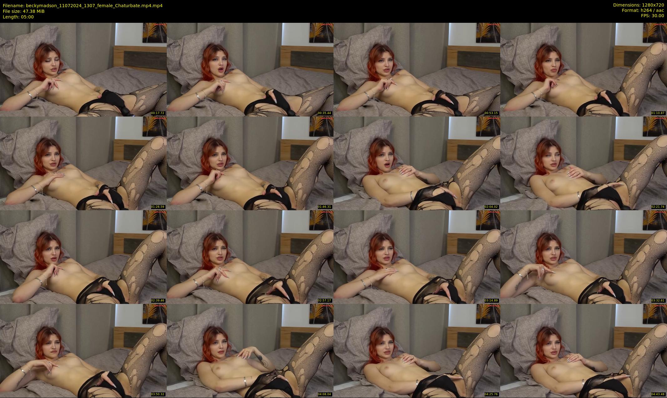 beckymadson — 5 minute Chaturbate female cam show recording, 720p, Jul 11, 2024