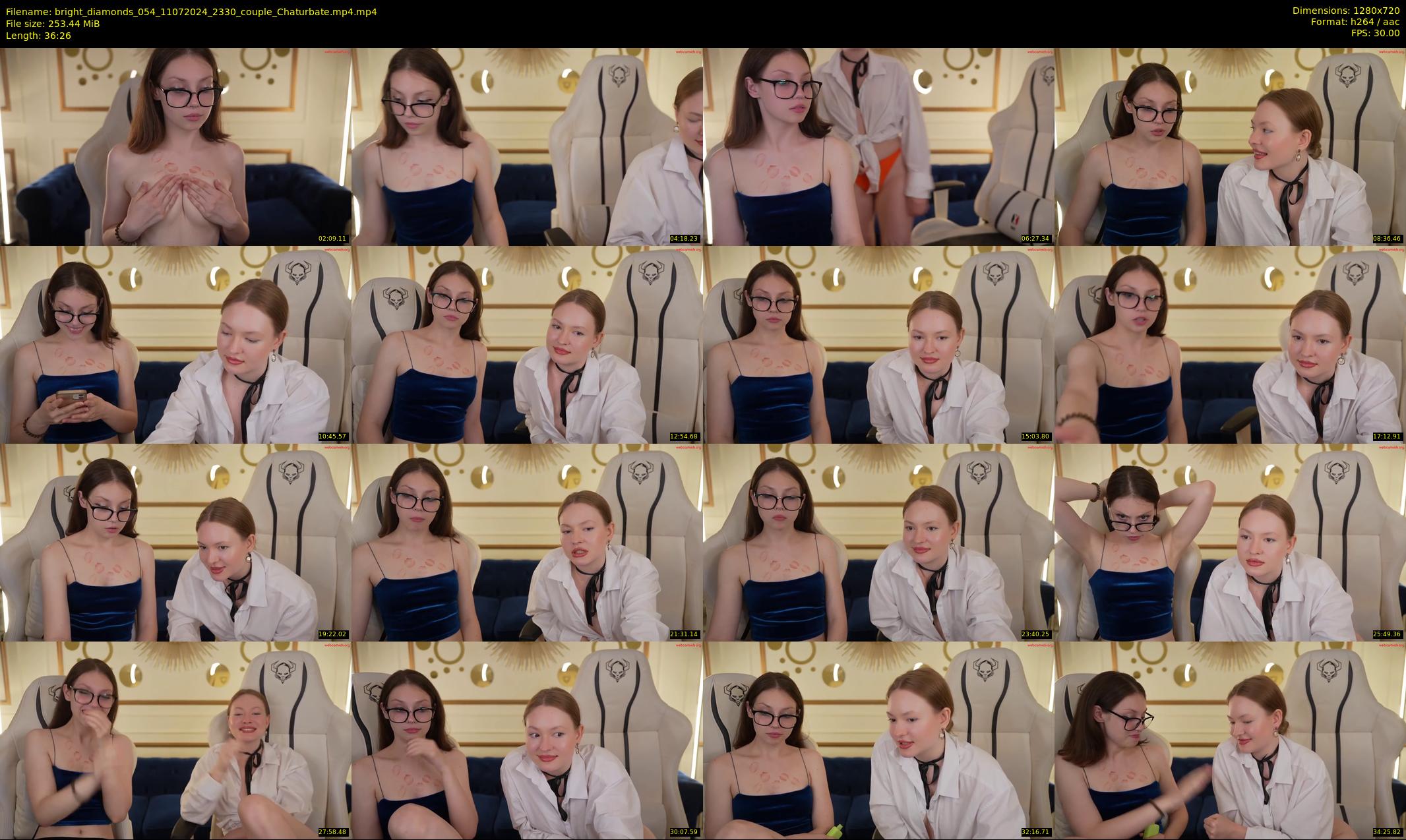 bright_diamonds_054 — 37 minute Chaturbate couple cam show recording, 720p, Jul 11, 2024
