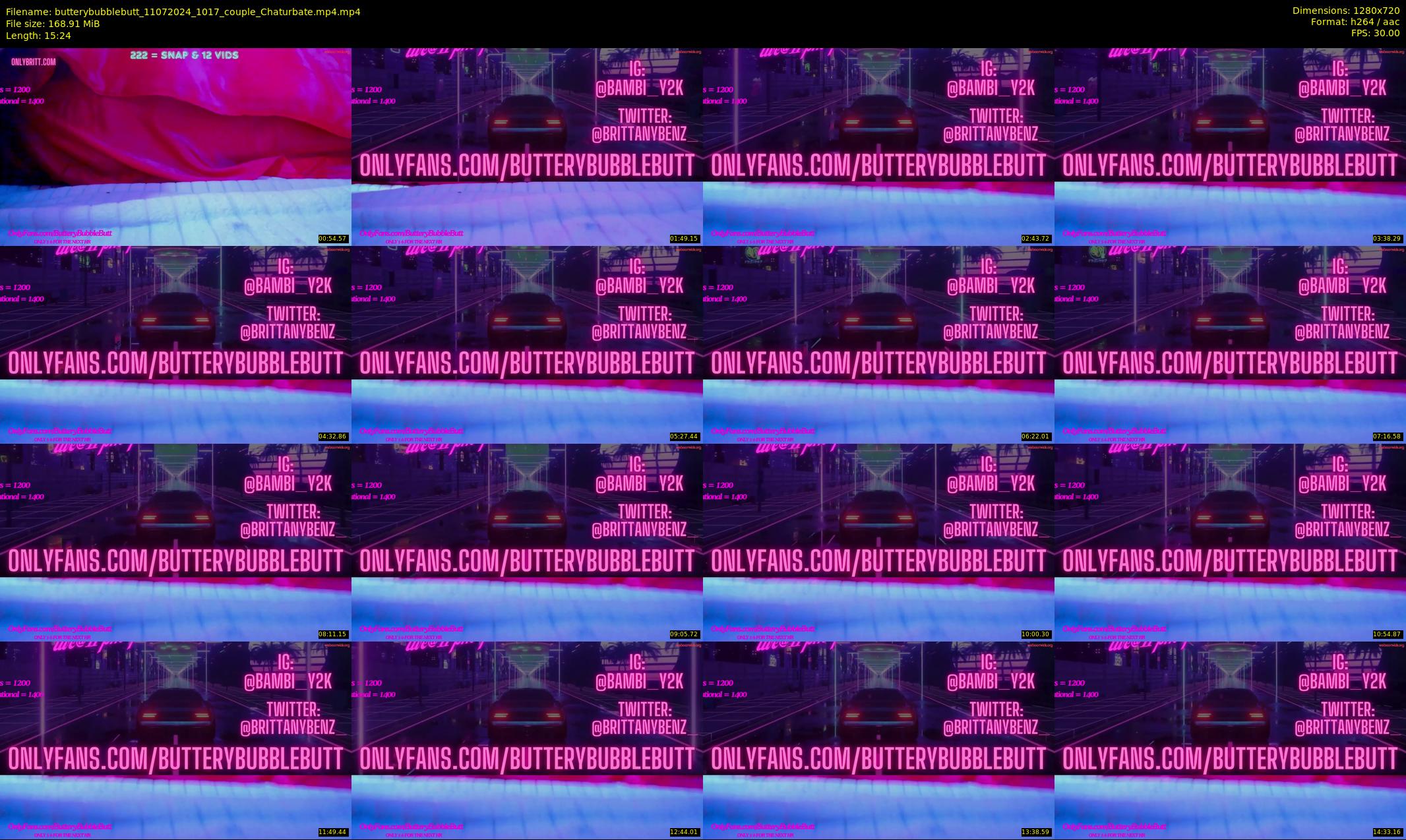 butterybubblebutt — 16 minute Chaturbate couple cam show recording, 720p, Jul 11, 2024