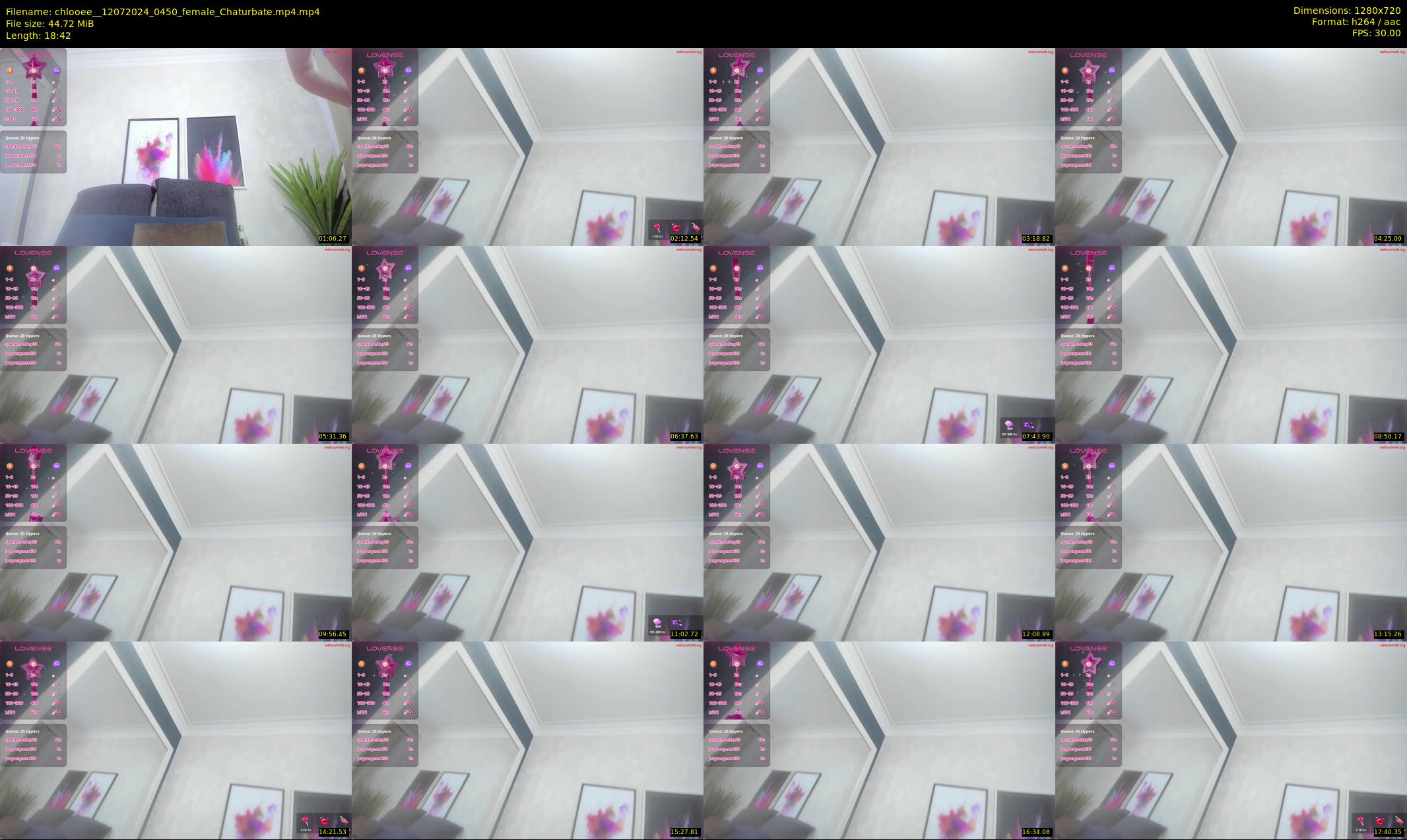 chlooee_ — 19 minute Chaturbate female cam show recording, 720p, Jul 12, 2024