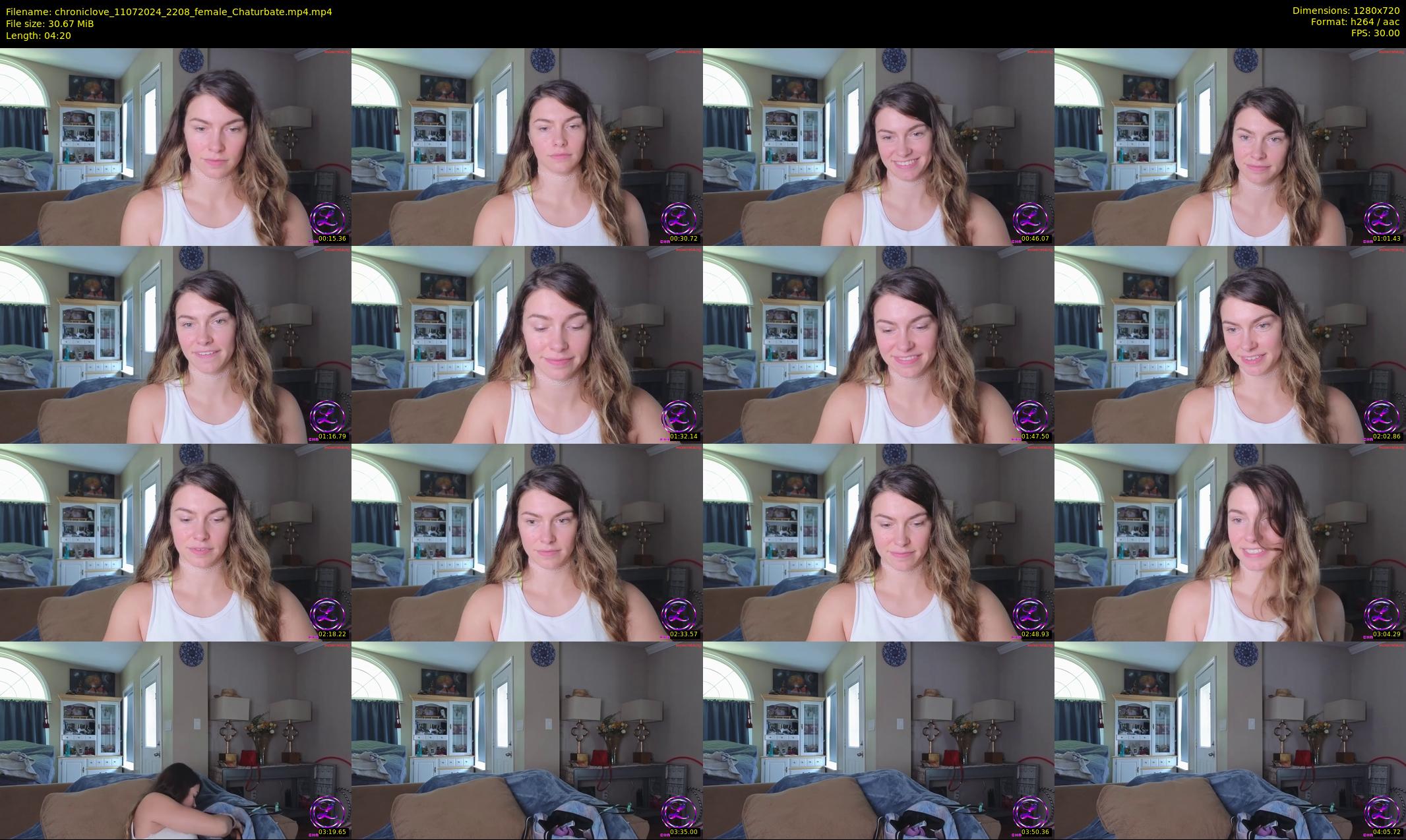 chroniclove — 5 minute Chaturbate female cam show recording, 720p, Jul 11, 2024