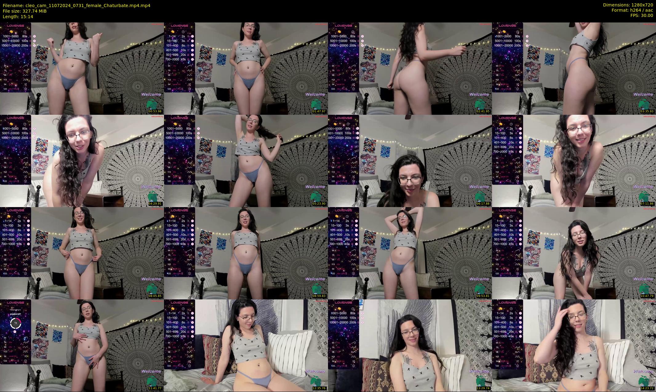 cleo_cam — 16 minute Chaturbate female cam show recording, 720p, Jul 11, 2024