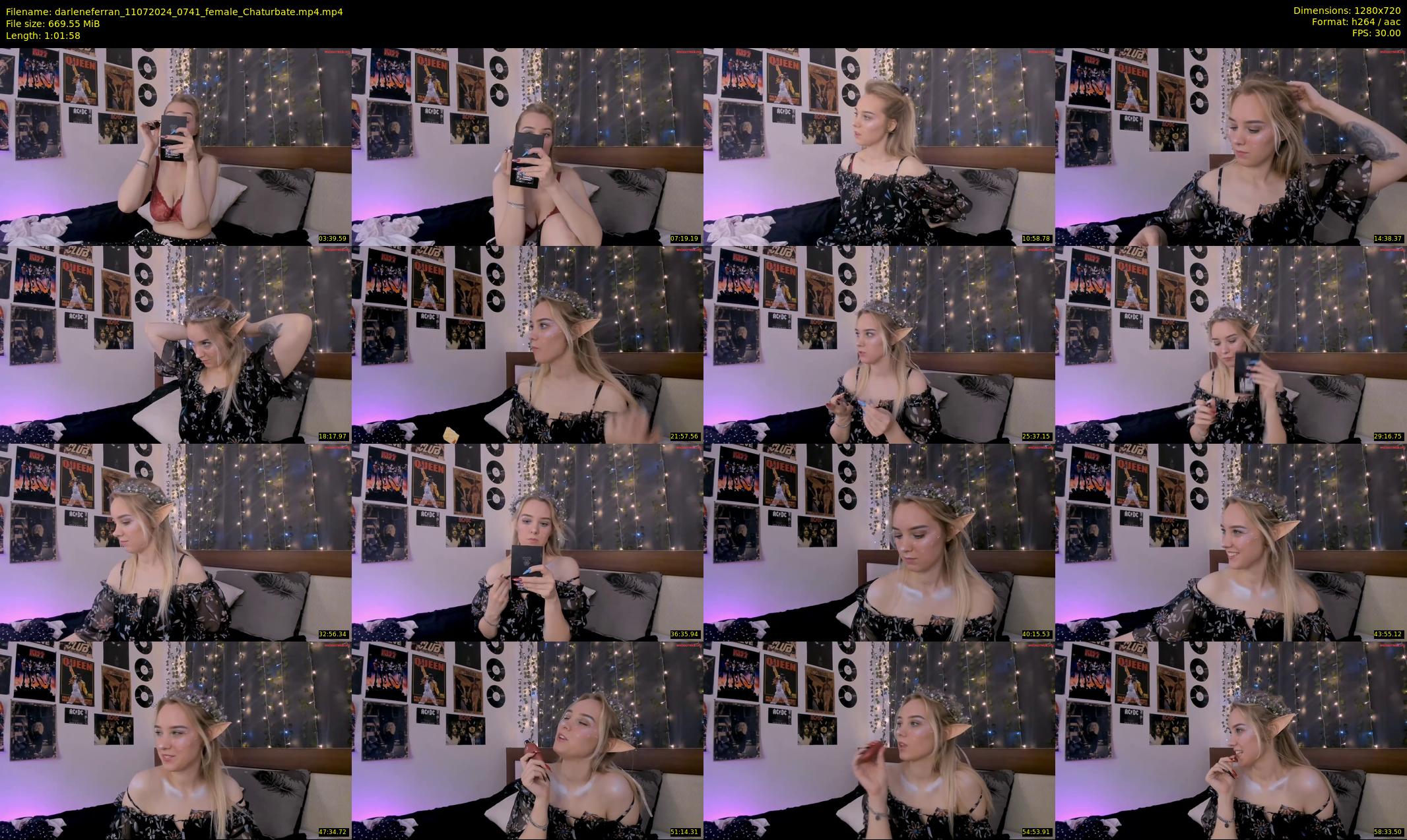 darleneferran — 62 minute Chaturbate female cam show recording, 720p, Jul 11, 2024