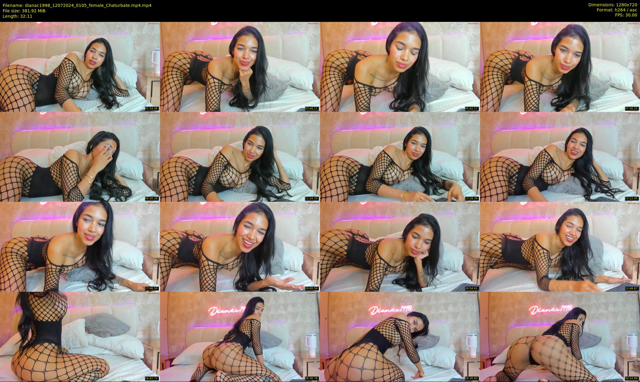 dianac1998 — 33 minute Chaturbate female cam show recording, 720p, Jul 12, 2024