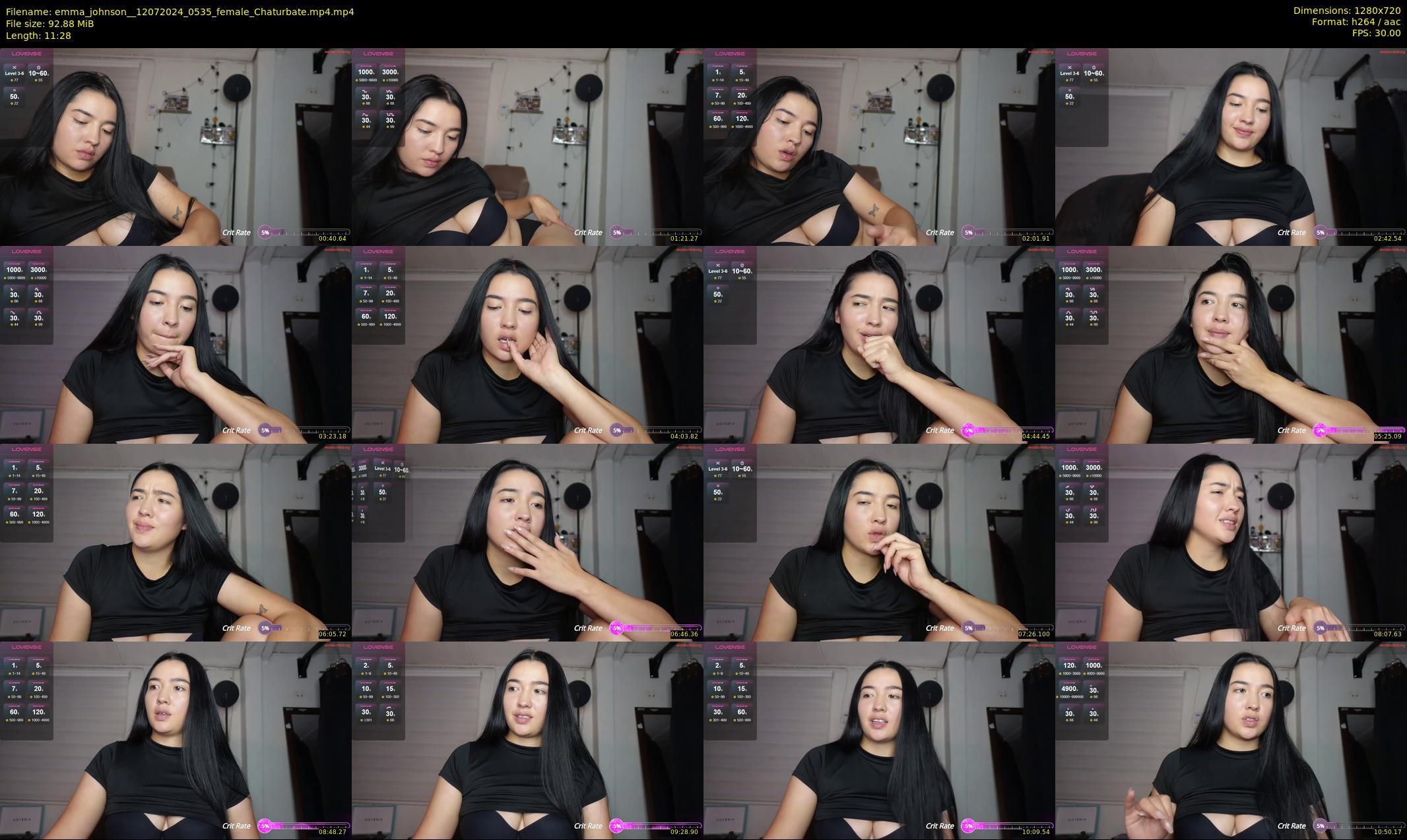emma_johnson_ — 12 minute Chaturbate female cam show recording, 720p, Jul 12, 2024