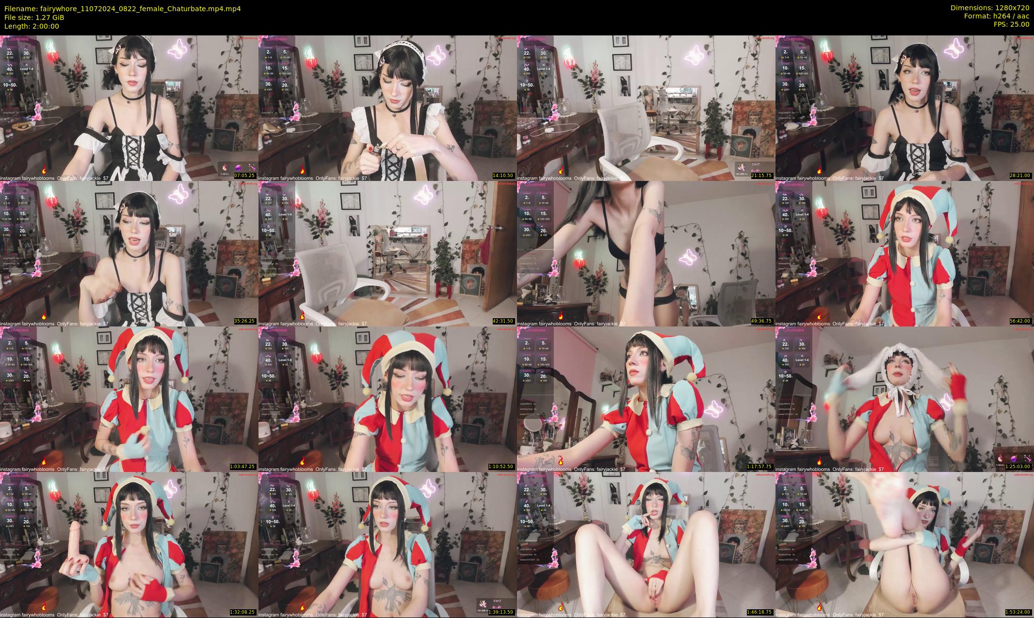fairywhore — 120 minute Chaturbate female cam show recording, 720p, Jul 11, 2024