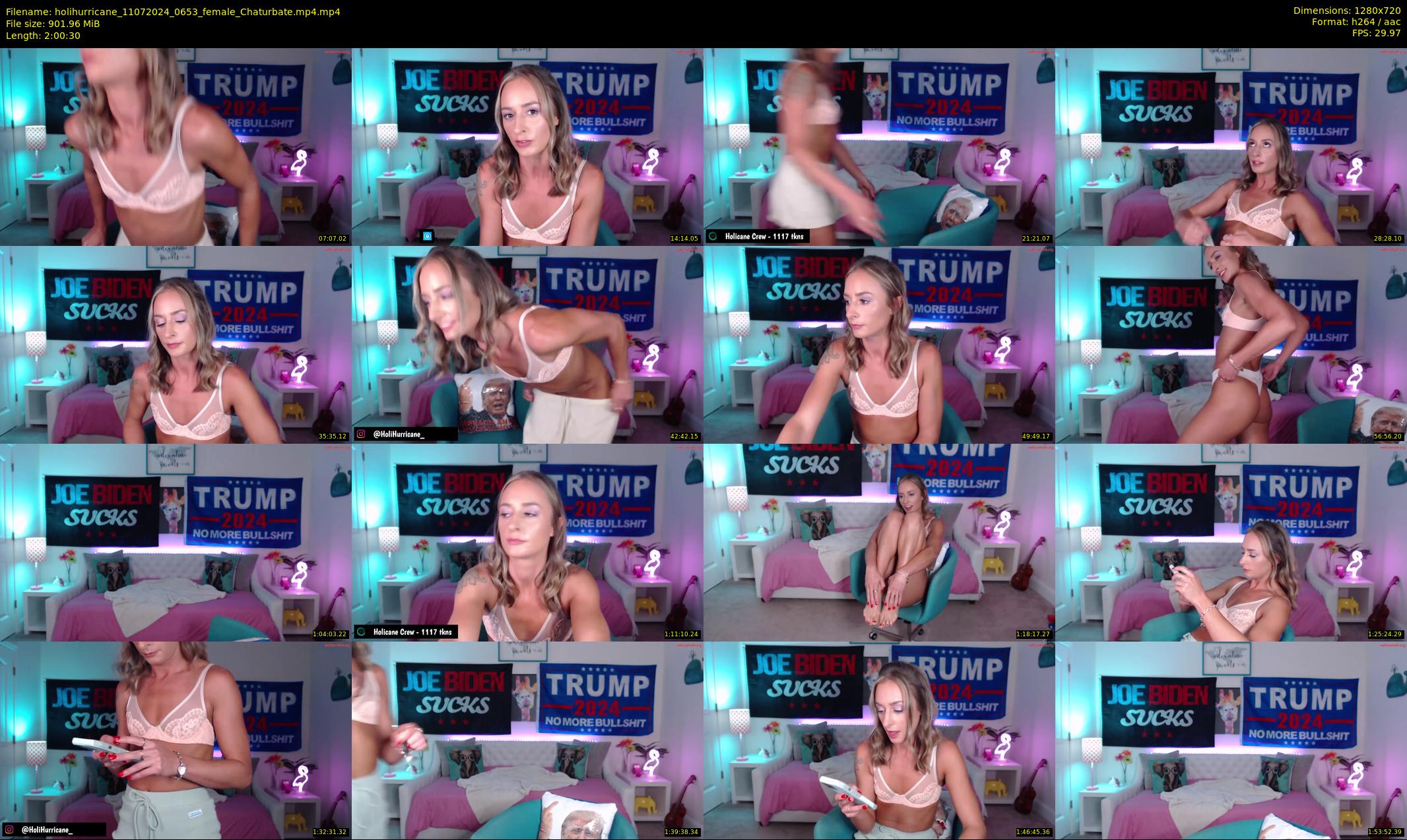 holihurricane — 121 minute Chaturbate female cam show recording, 720p, Jul 11, 2024
